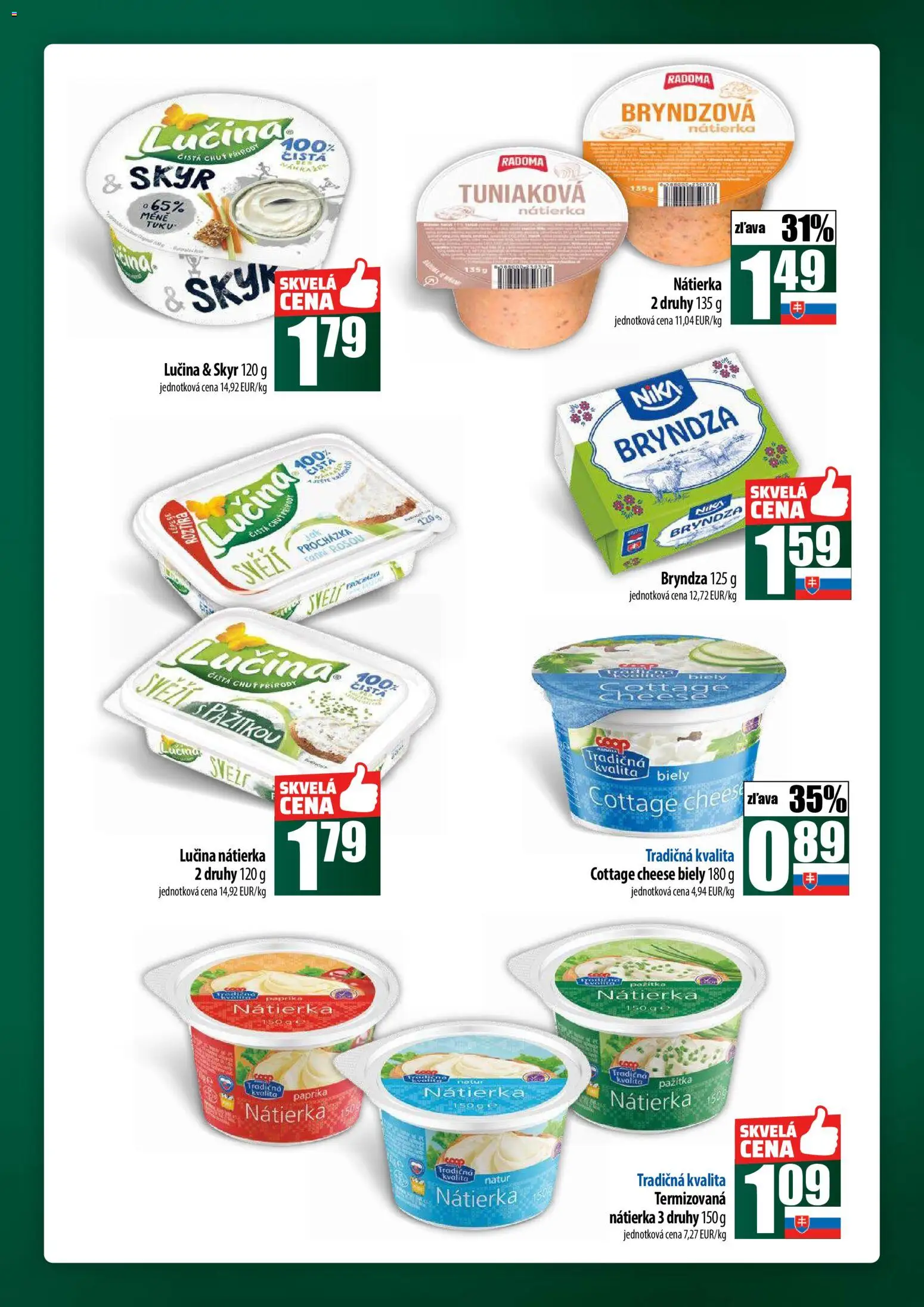 Nové COOP Jednota akcie – leták je platný od 27.11.2025 | Strana: 23 | Produkty: Paprika, Pažítka, Skyr, Bryndza