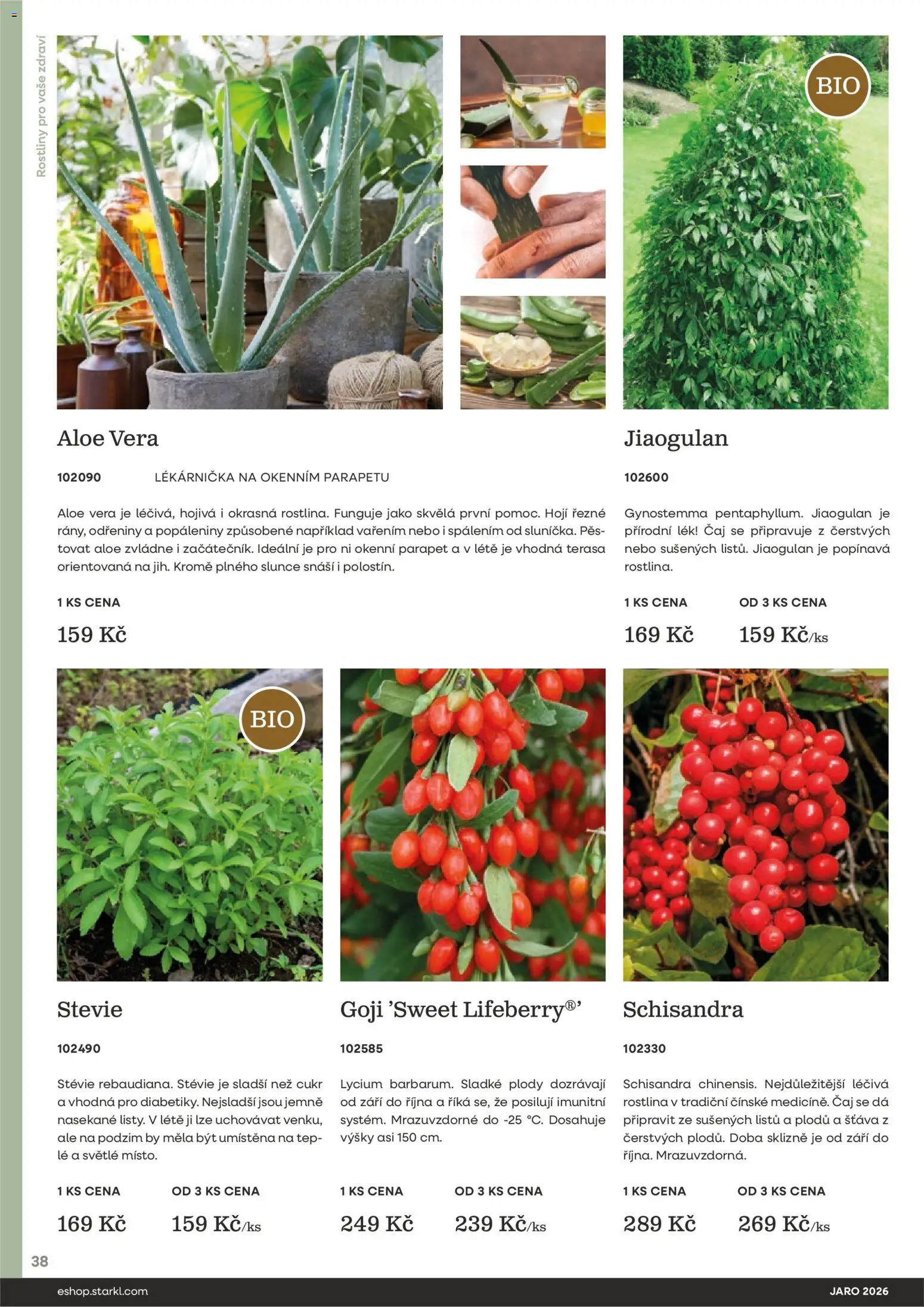 Starkl katalog Jaro 2026 od 25.02.2026 | Strana: 38 | Produkty: Goji, Stévie, Rostliny, Pes