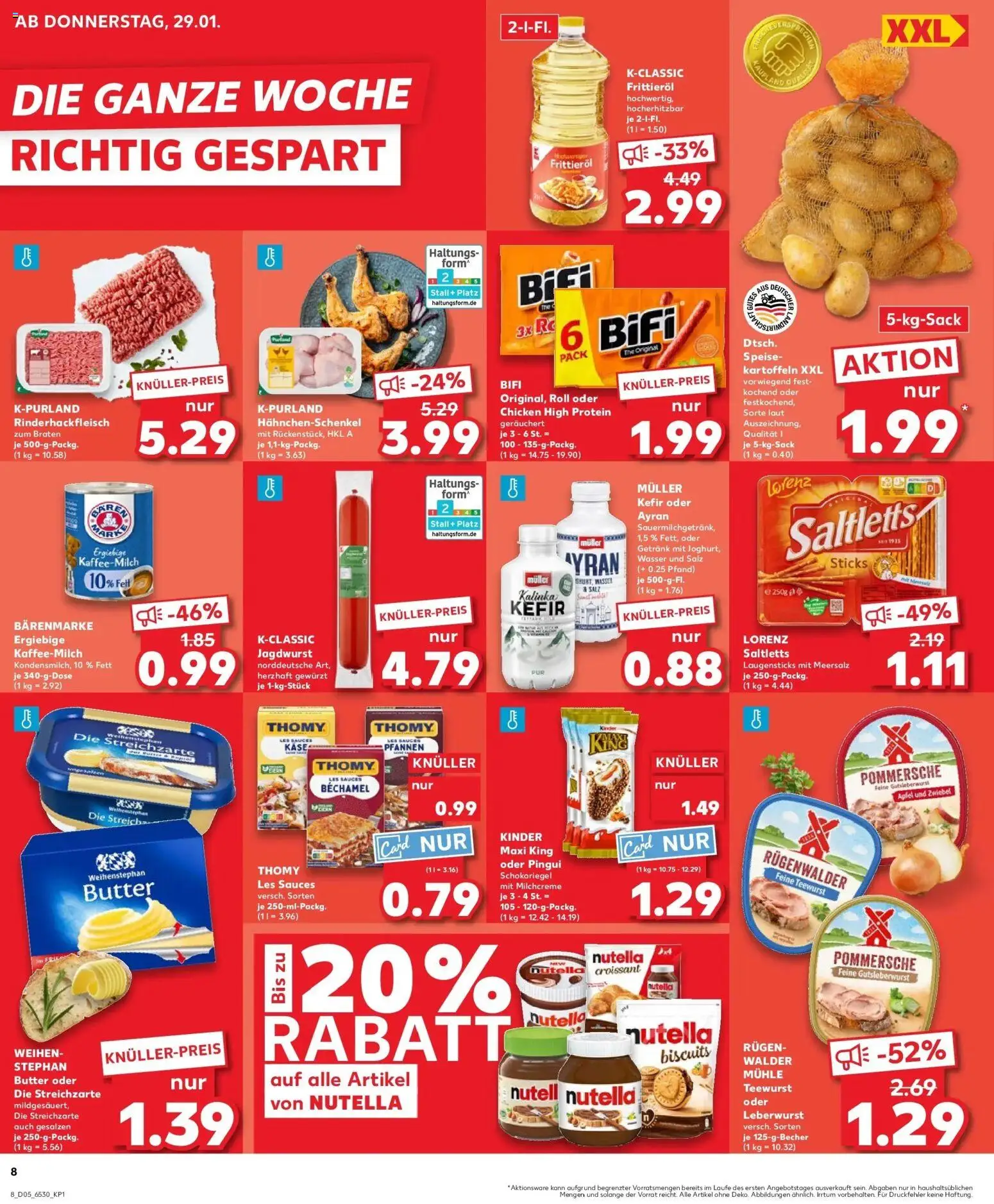 Kaufland prospekt Lutherstadt Eisleben	 – gültig ab 02.02.2026 | Seite: 8 | Produkte: Mühle, Thomy les sauces, Weihenstephan butter, Croissant
