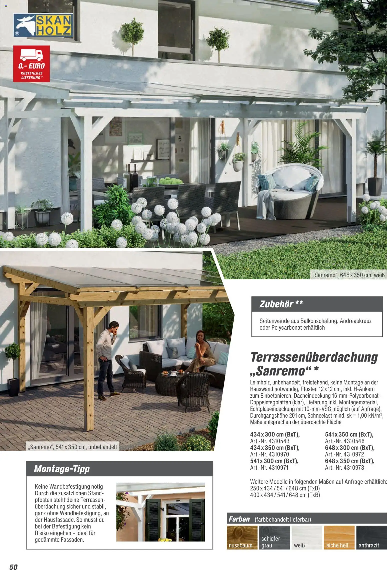 Toom Baumarkt Gartenhäuser & Carports 2026 – gültig ab 20.02.2026 | Seite: 50