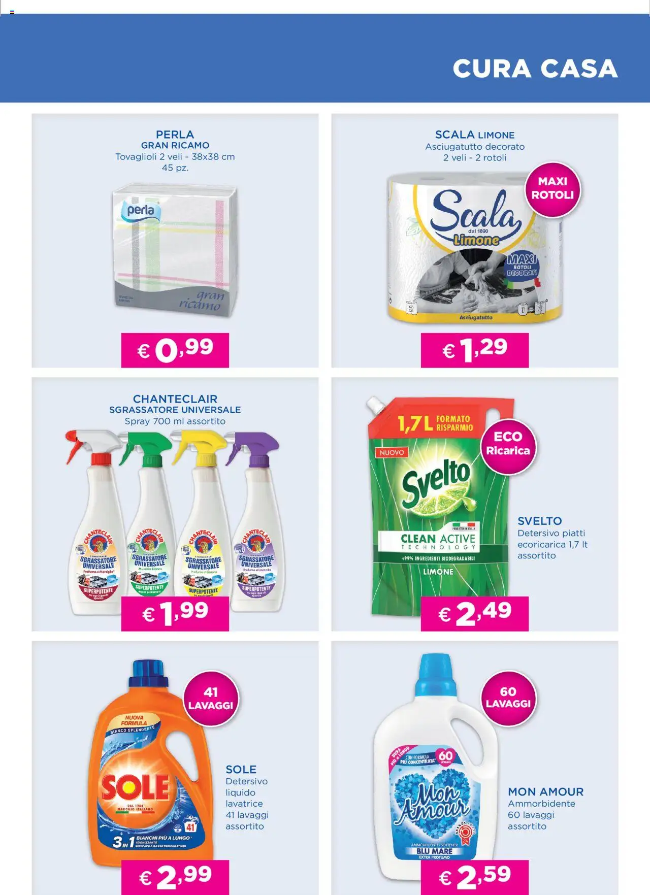 Volantino Acqua e Sapone del 08.08.2025 | Pagina: 7 | Prodotti: Sgrassatore, Limone, Scala, Lavanda
