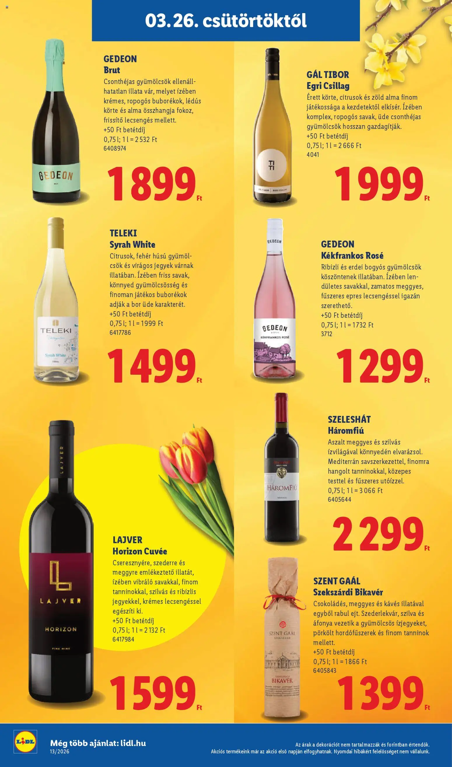 Lidl akciós ujság - amely érvényes a következő dátumtól: 26.03.2026 | Oldal: 34