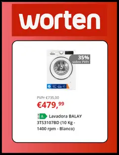 Vista previa Worten folleto válido desde el 03.02.2026 | Página: 5 | Productos: Lavadora
