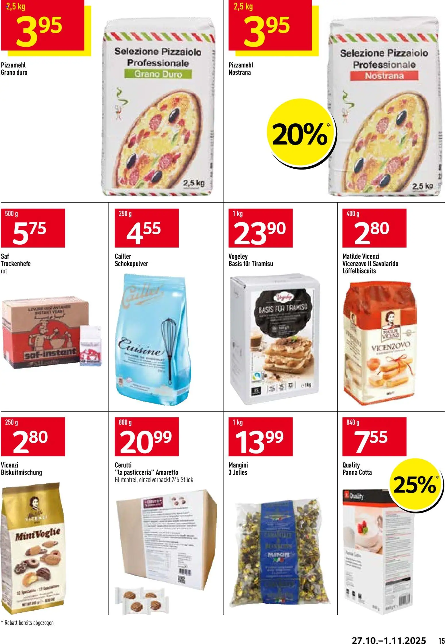 Prodega Aktionen Pizzeria – gültig ab 27.10.2025 | Seite: 15