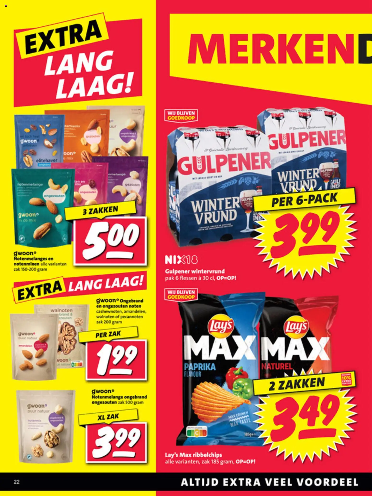 {H1} | Pagina: 22 | Producten: Noten, Zak, Kész piskótalap