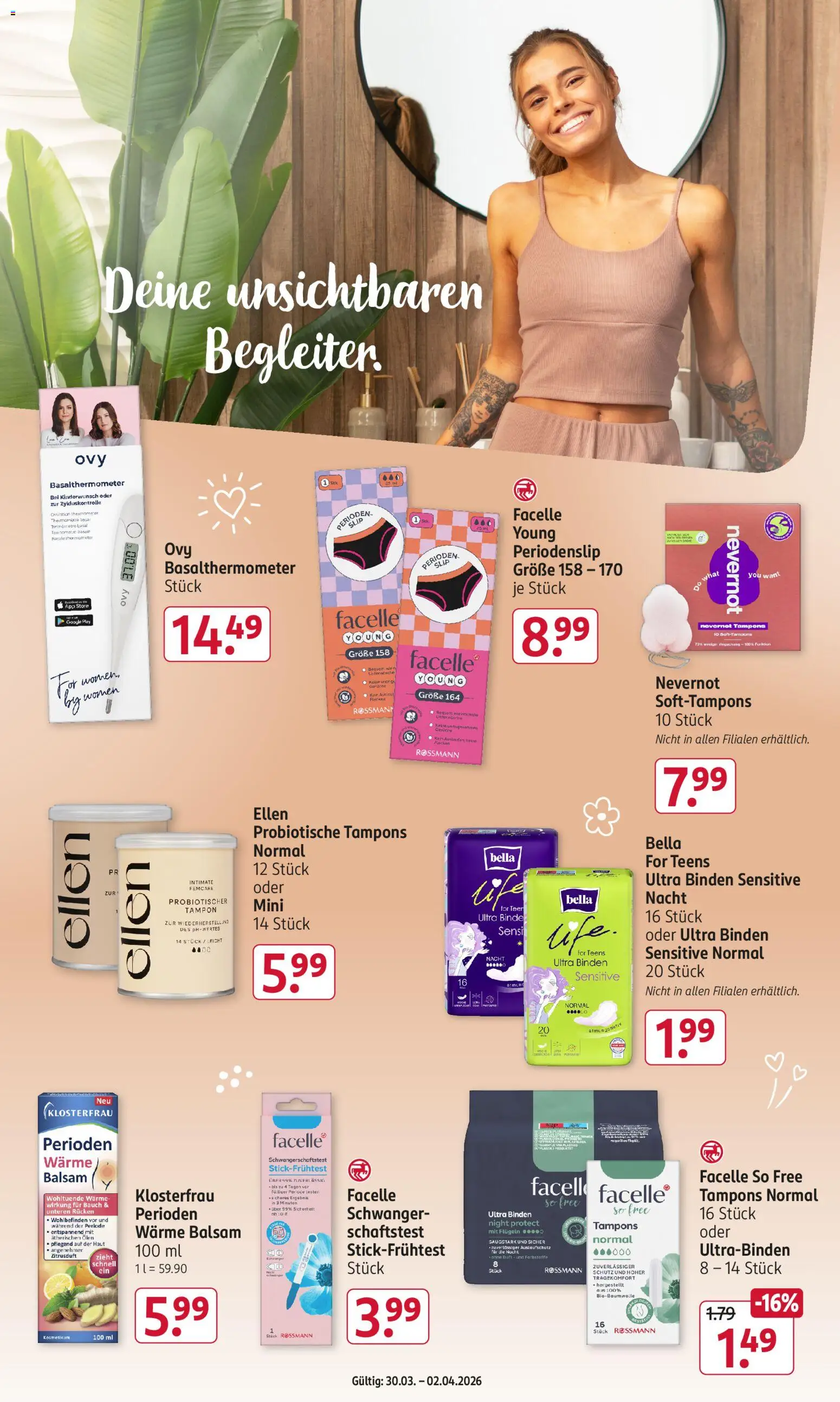 Rossmann Prospekt 	 – gültig ab 30.03.2026 | Seite: 16 | Produkte: Thermometer, Duft, Slip