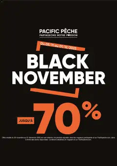Pacific Pêche - Prévisualisation de Pacific Pêche Black Friday valide à partir de 05.11.2025