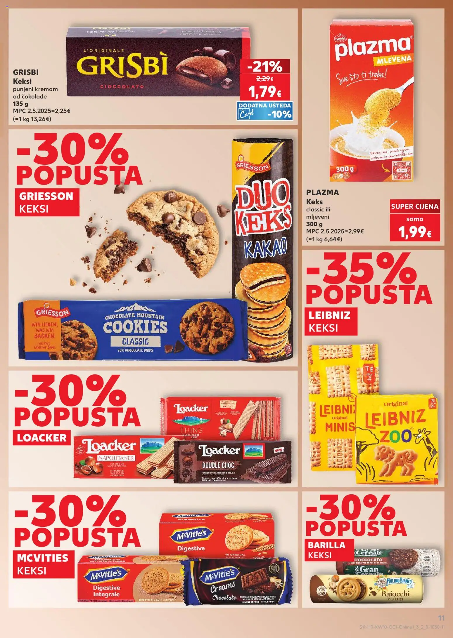 Kaufland katalog | vrijedi od 04.03.2026 | Stranica: 11 | Proizvodi: Keksi, Keks, Kakao, Barilla