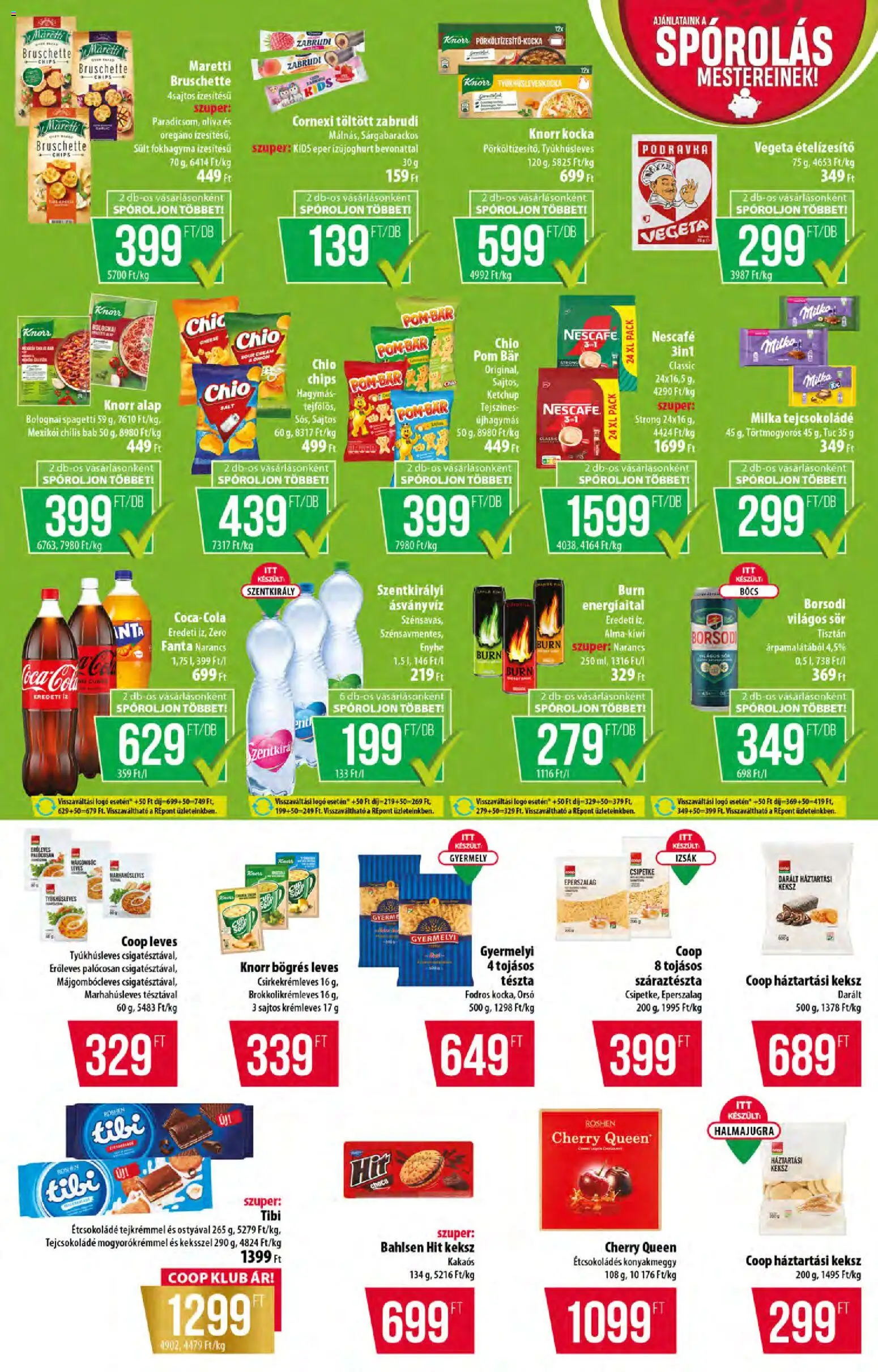 COOP akciós ujság - amely érvényes a következő dátumtól: 05.03.2026 | Oldal: 5 | Termékek: Nescafé, Spagetti, Fanta, Ketchup