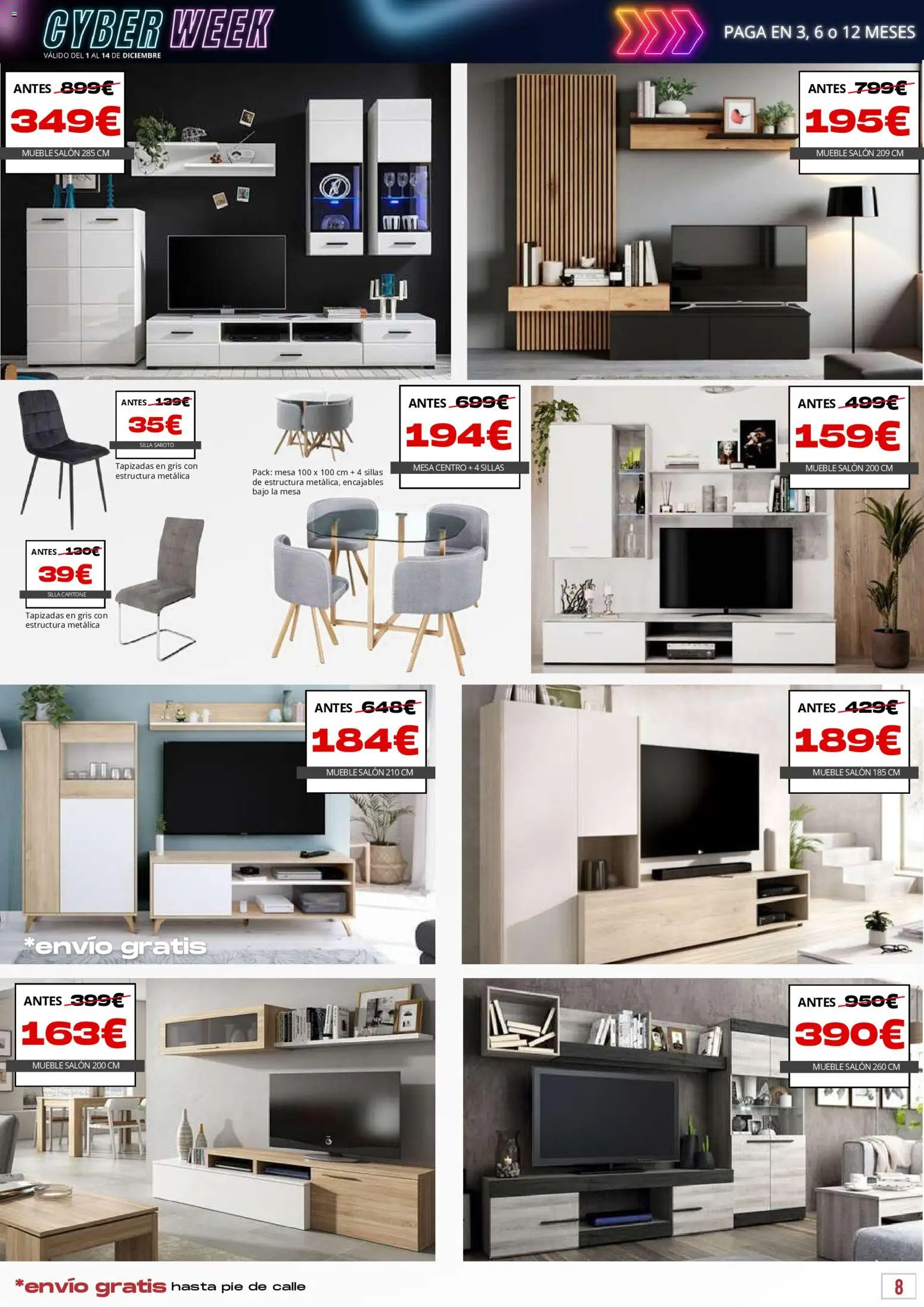 Atrapa Muebles - folleto │ válido desde el 01.12.2025 | Página: 8 | Productos: Mesa, Silla