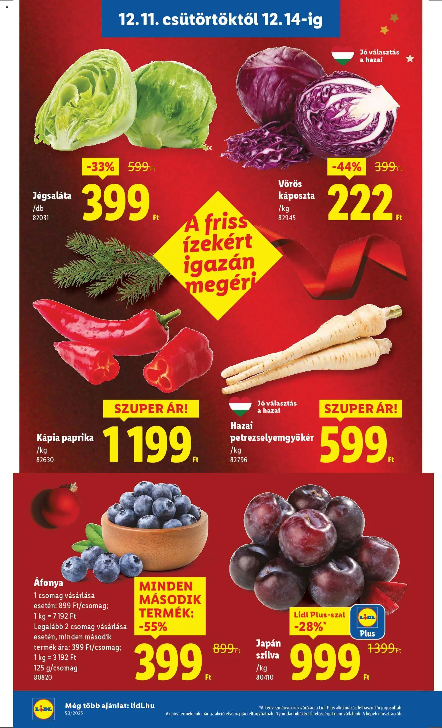 Lidl akciós ujság - amely érvényes a következő dátumtól: 11.12.2025 | Oldal: 2