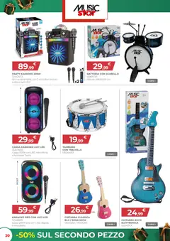 Anteprima del volantino Volantino Toys Center	 valido a partire dal 02.12.2025 | Pagina: 20 | Prodotti: Sgabello, Disco, Microfono, Batteria