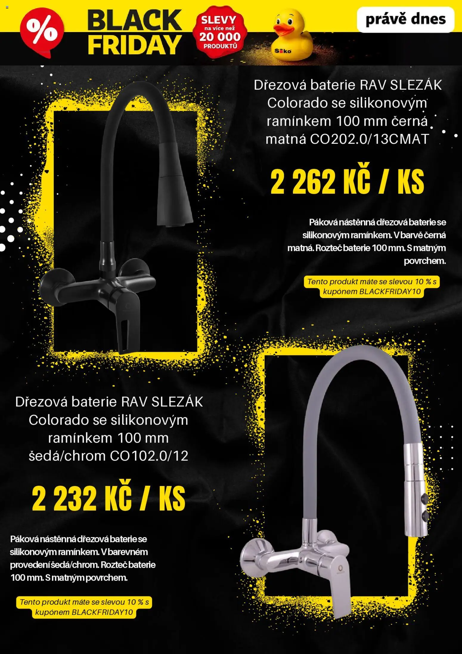 Siko koupelny Black Friday od 03.11.2025 | Strana: 4 | Produkty: Dřezová baterie, Baterie