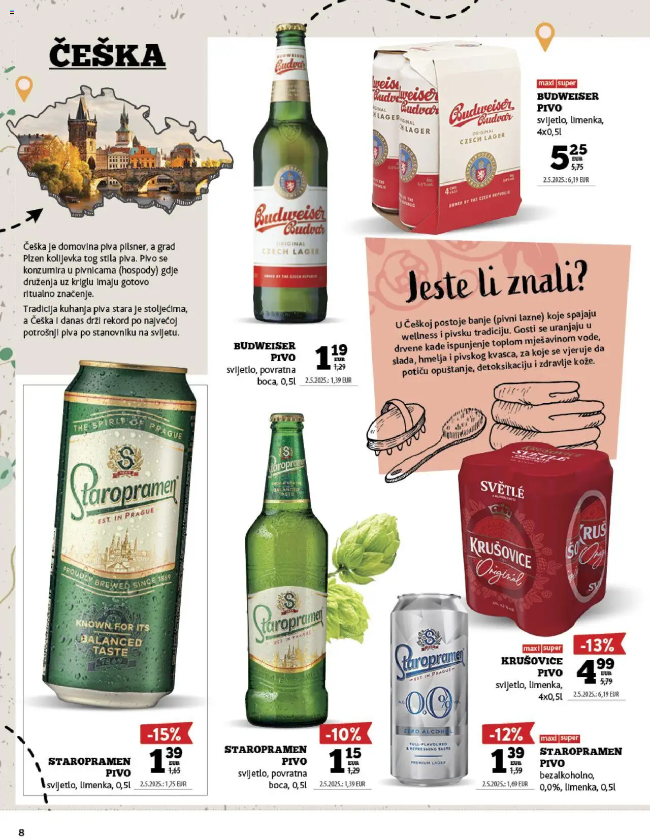 Konzum katalog | vrijedi od 15.09.2025 | Stranica: 8 | Proizvodi: Staropramen, Pivo