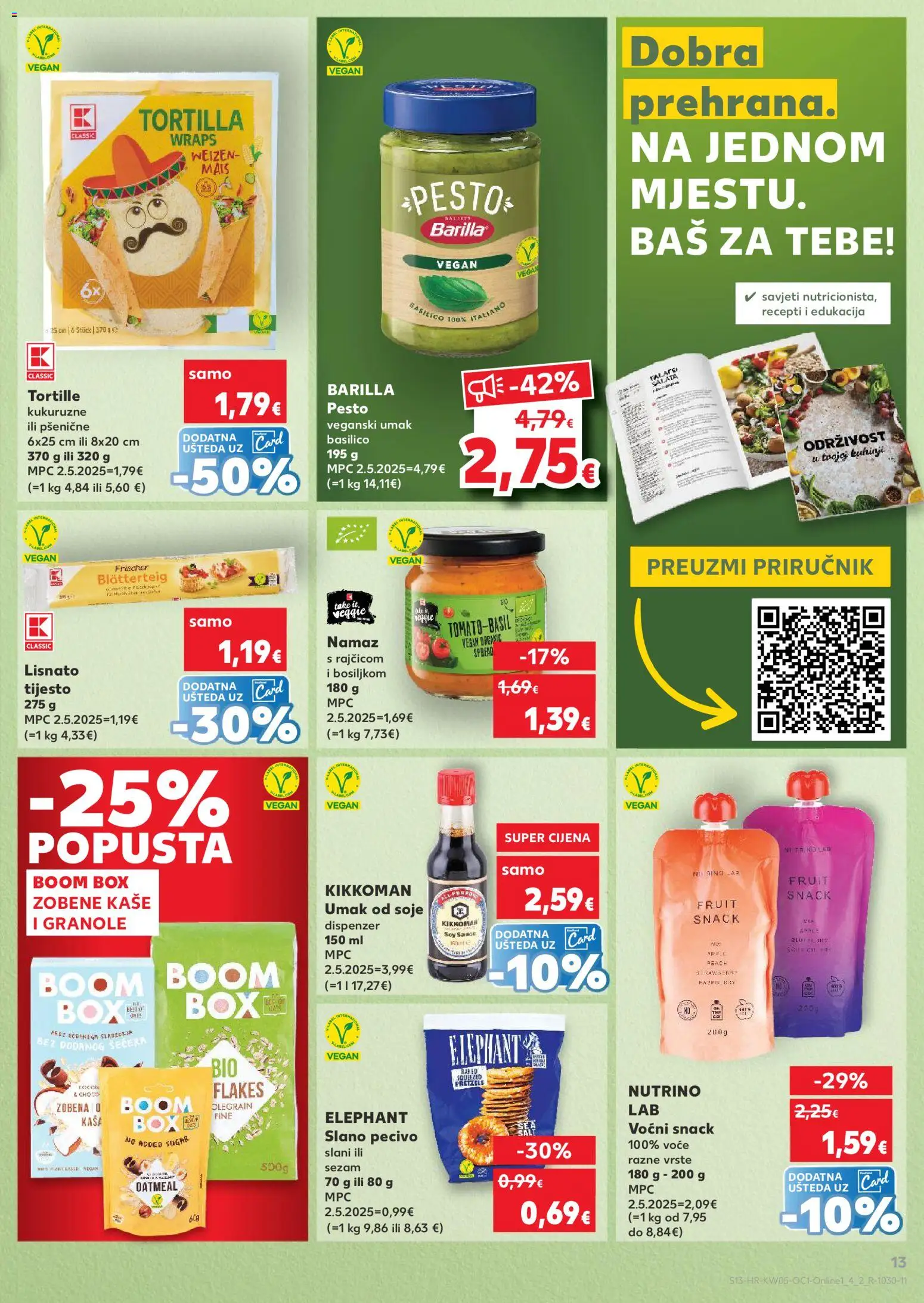 Kaufland katalog | vrijedi od 28.01.2026 | Stranica: 13 | Proizvodi: Salata, Lisnato tijesto, Barilla, Namaz