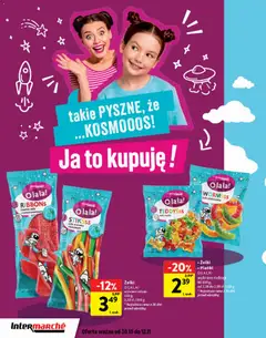 Pogląd oferty "Intermarche Gazetka - Ja to kupuję" - ważna od 30.10.2025 | Strona: 6 | Produkty: Kwaśne żelki, Żelki, Pianki