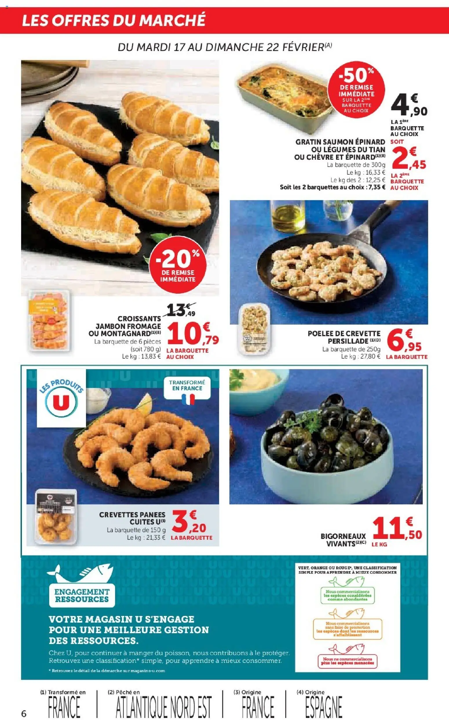 {H1} | Page: 6 | Produits: Crevettes, Fromage, Jambon, Saumon