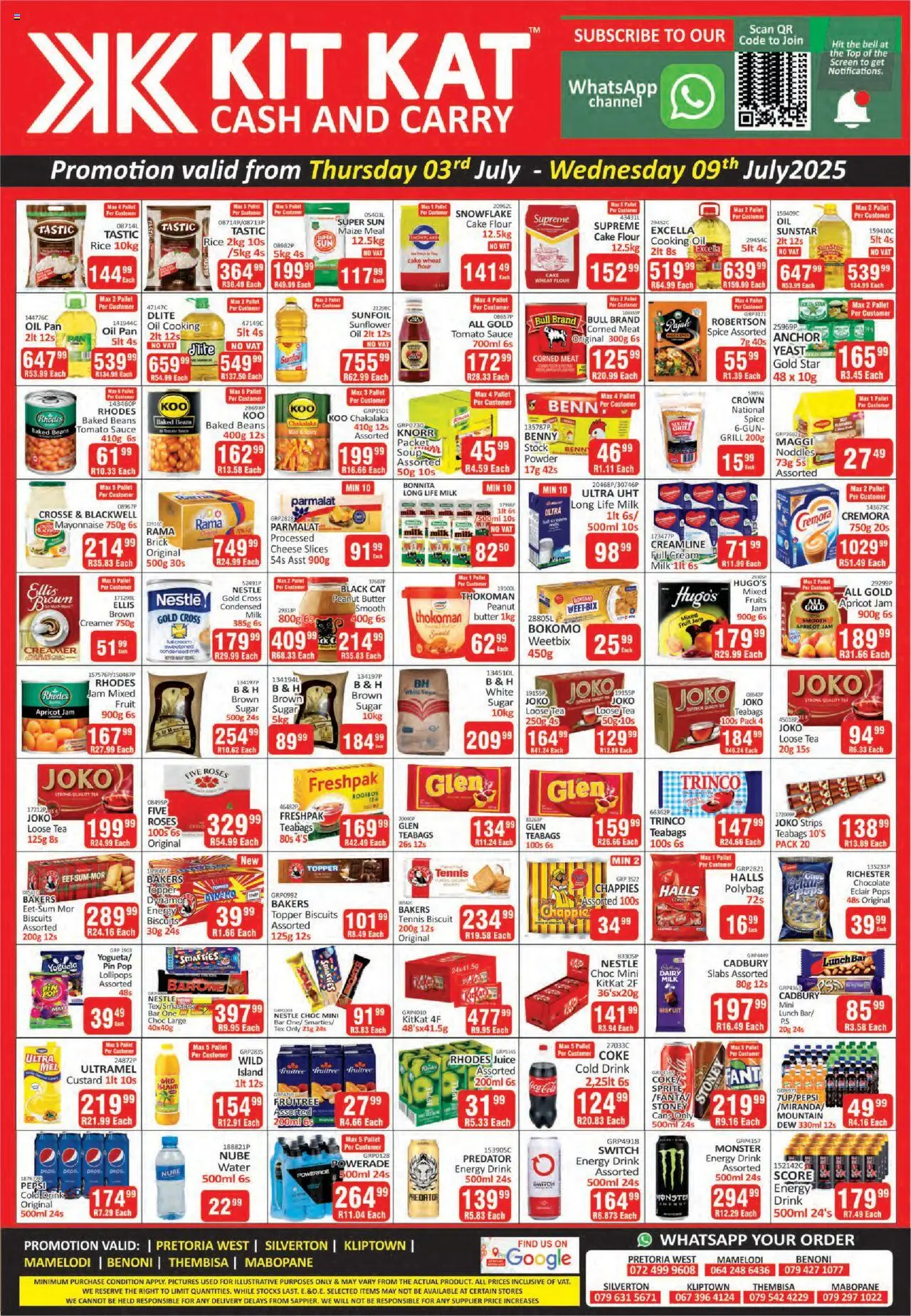 KIT KAT Cash & Carry Specials │ valid from 03.07.2025 | Page: 1 | Products: Creamer, Stoney, Cream, Mayonnaise