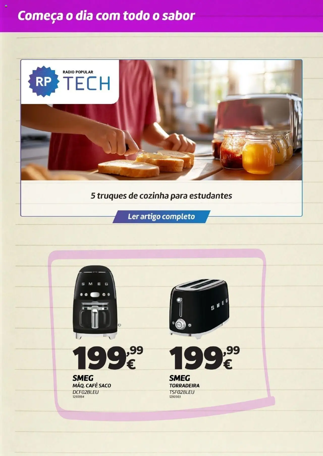 Radio Popular - Especial Pequeno Almoço │ válido de 01.09.2025 | Página: 15 | Produtos: Rádio, Torradeira, Café