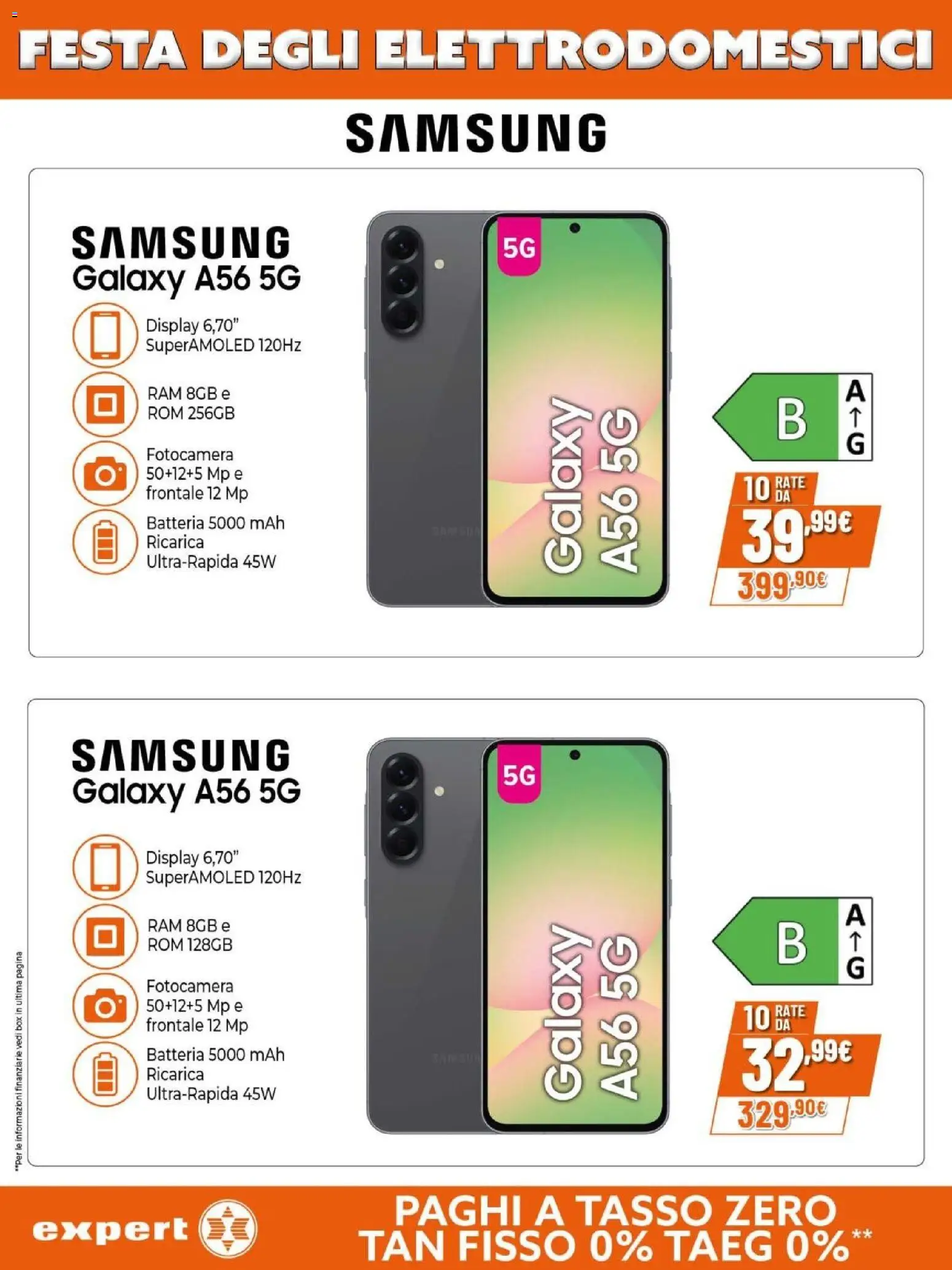 Volantino Expert del 12.03.2026 | Pagina: 31 | Prodotti: Samsung Galaxy, Fotocamera, Batteria, Samsung