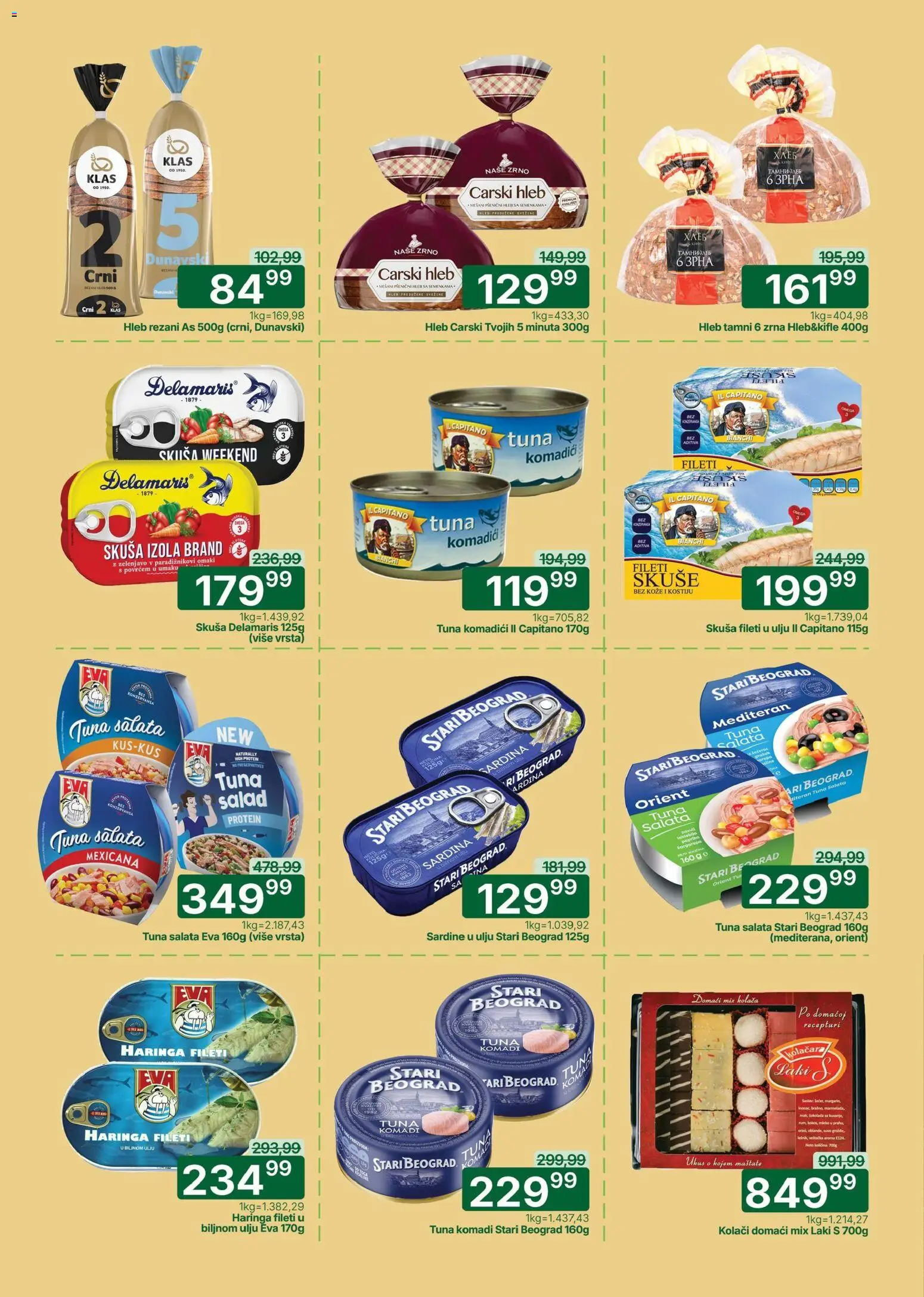 Univerexport katalog - važi od 13.04.2026 | Strana: 10 | Proizvode: Protein, Salata, Čokolada, Sardina