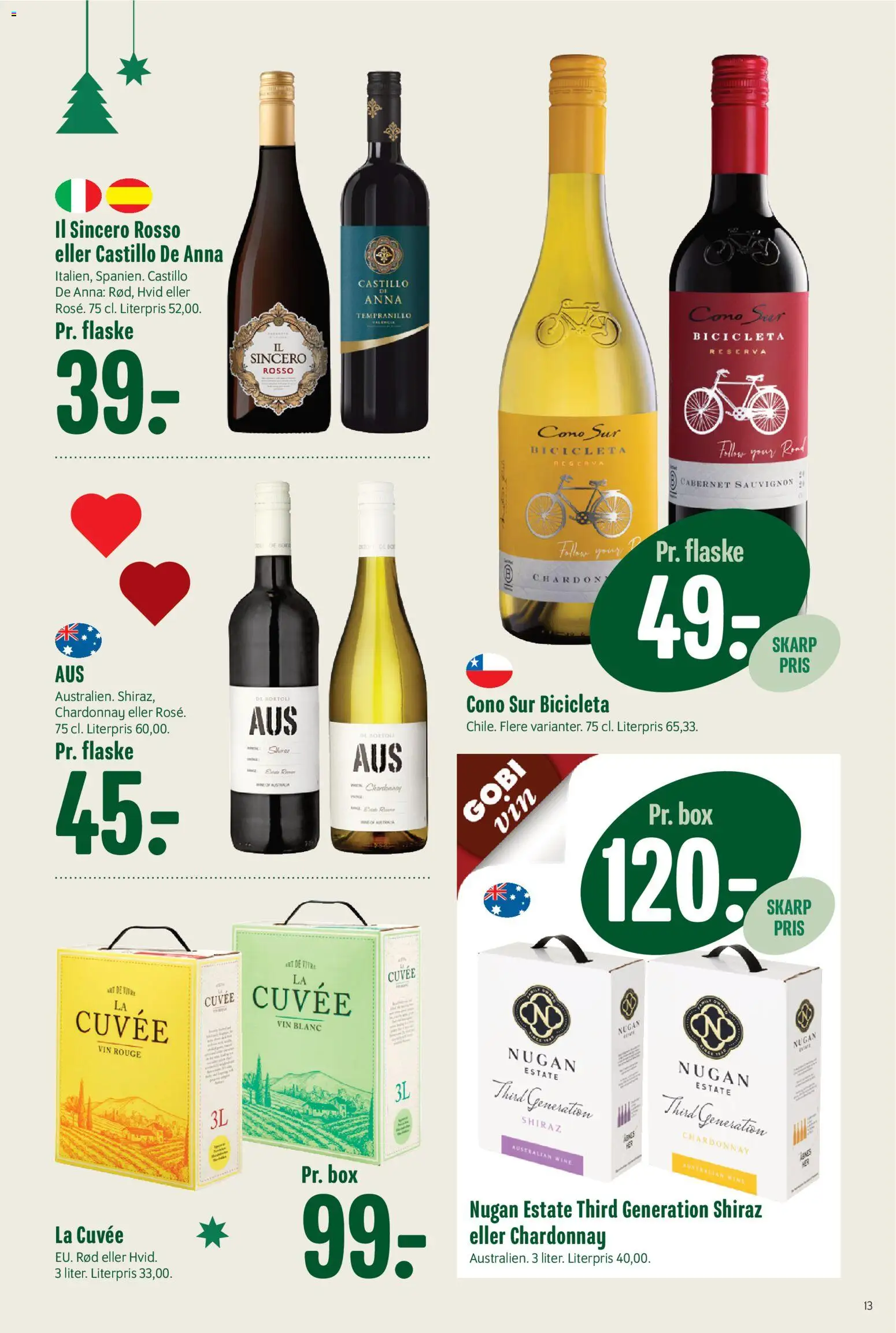 Min Købmand tilbudsavis – gyldig fra 07.11.2025 | Side: 13 | Produkter: Vin