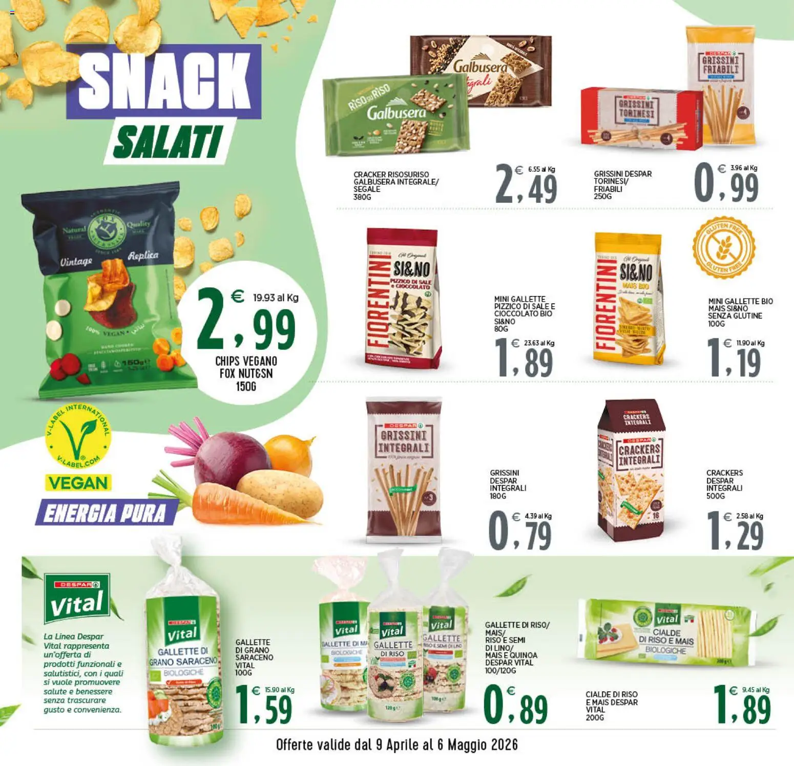 Volantino Interspar del 09.04.2026 | Pagina: 12 | Prodotti: Cioccolato, Riso, Mais, Grissini