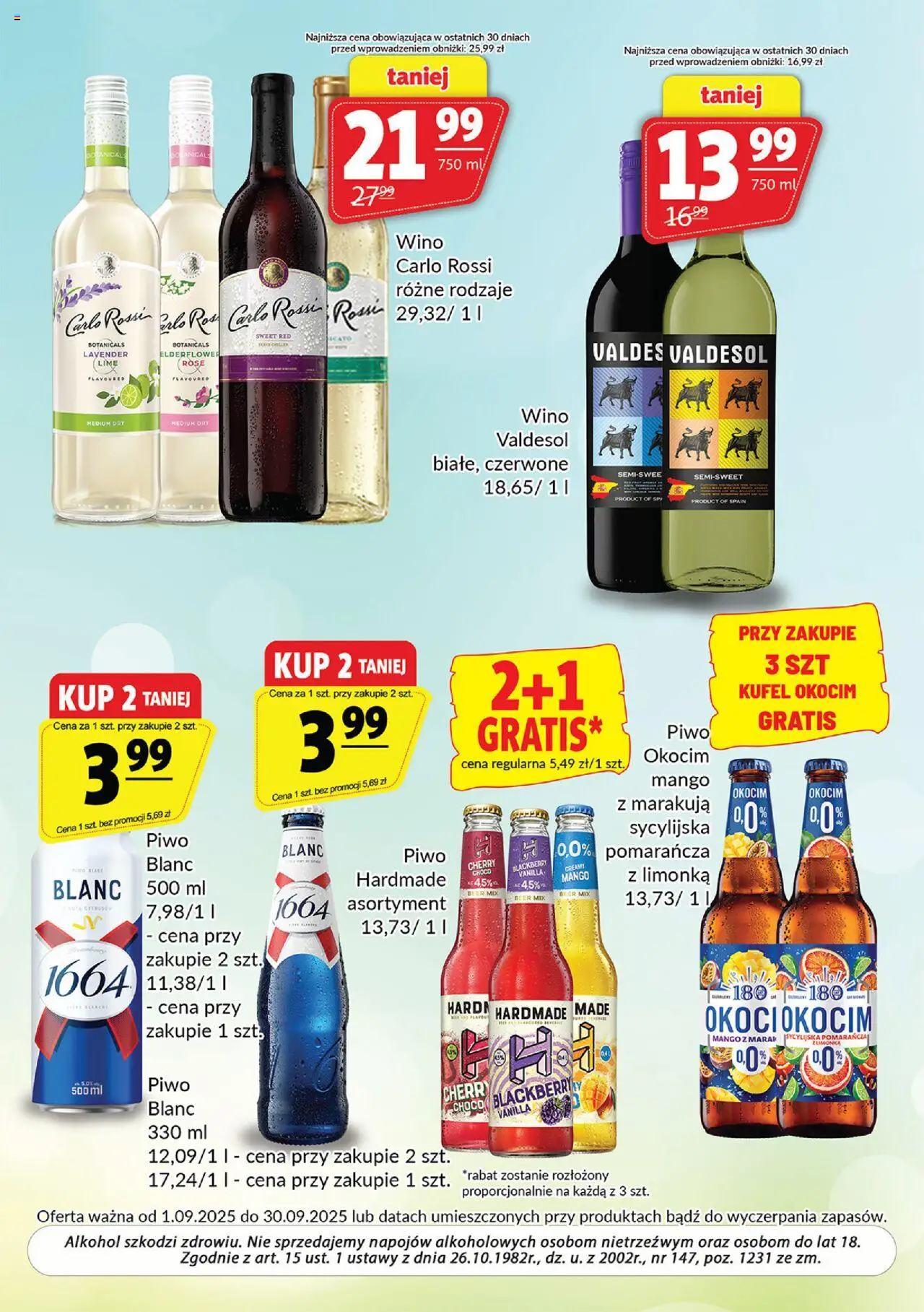 Prim Market Gazetka - Oferta alkoholowa od 01.09.2025 | Strona: 6 | Produkty: Mango, Limonka, Alkohol, Carlo Rossi