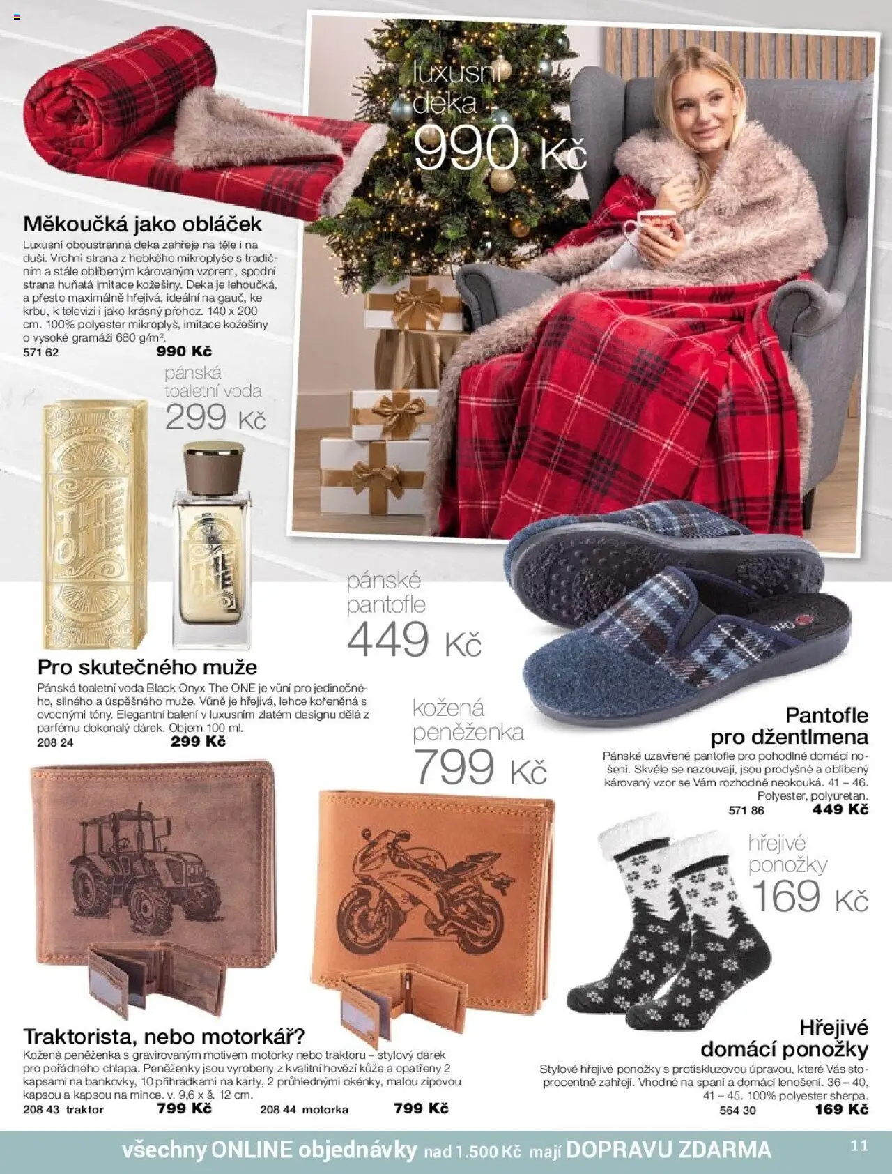 Decodoma katalog Vánoce 2025 od 09.10.2025 | Strana: 11 | Produkty: Hovězí, Peněženka, Deka, Toaletní voda