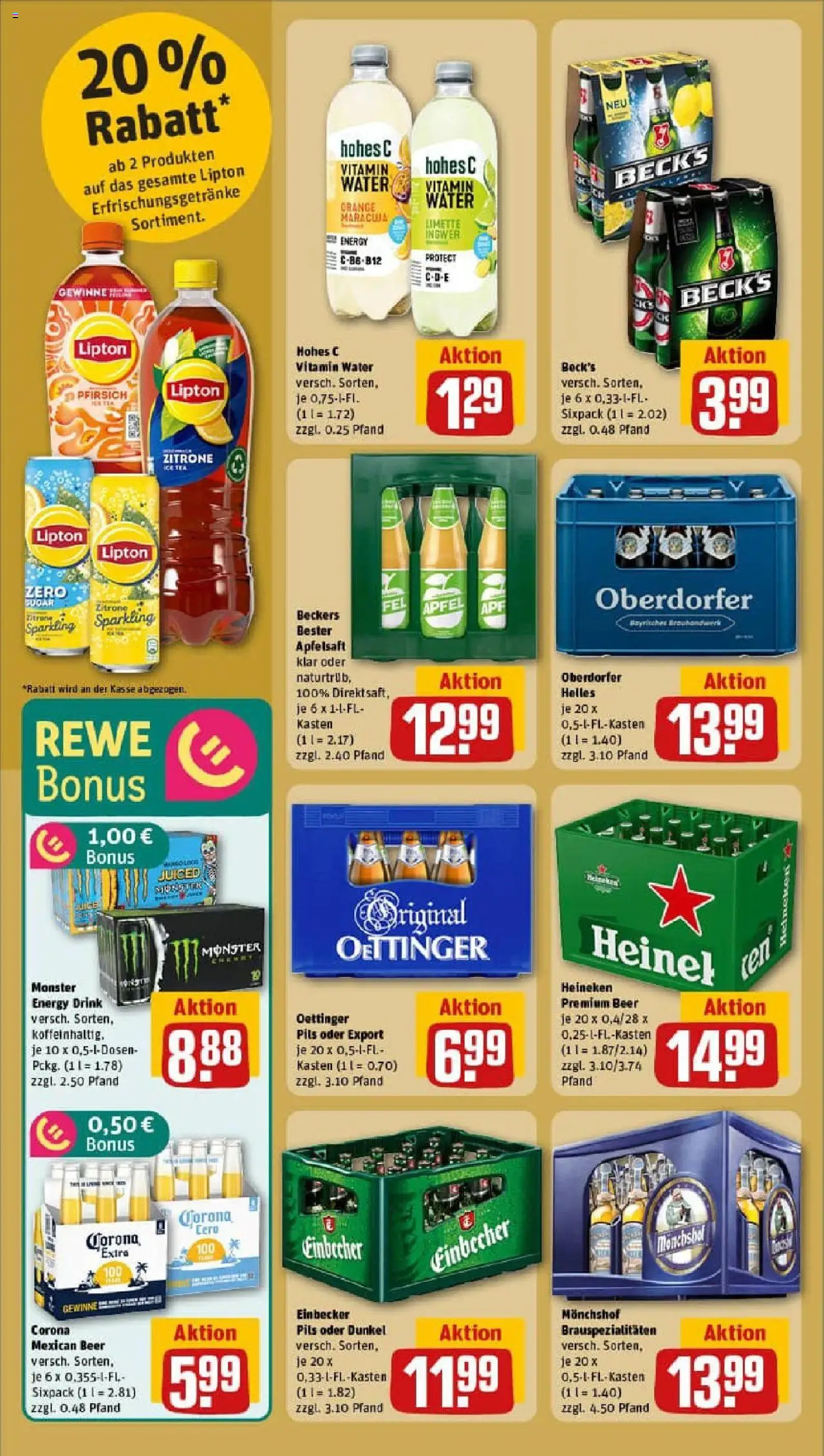 Rewe prospekt Uslar	 - gültig ab dem 03.08.2025 | Seite: 18 | Produkte: Pils, Apple, Zitrone, Limette