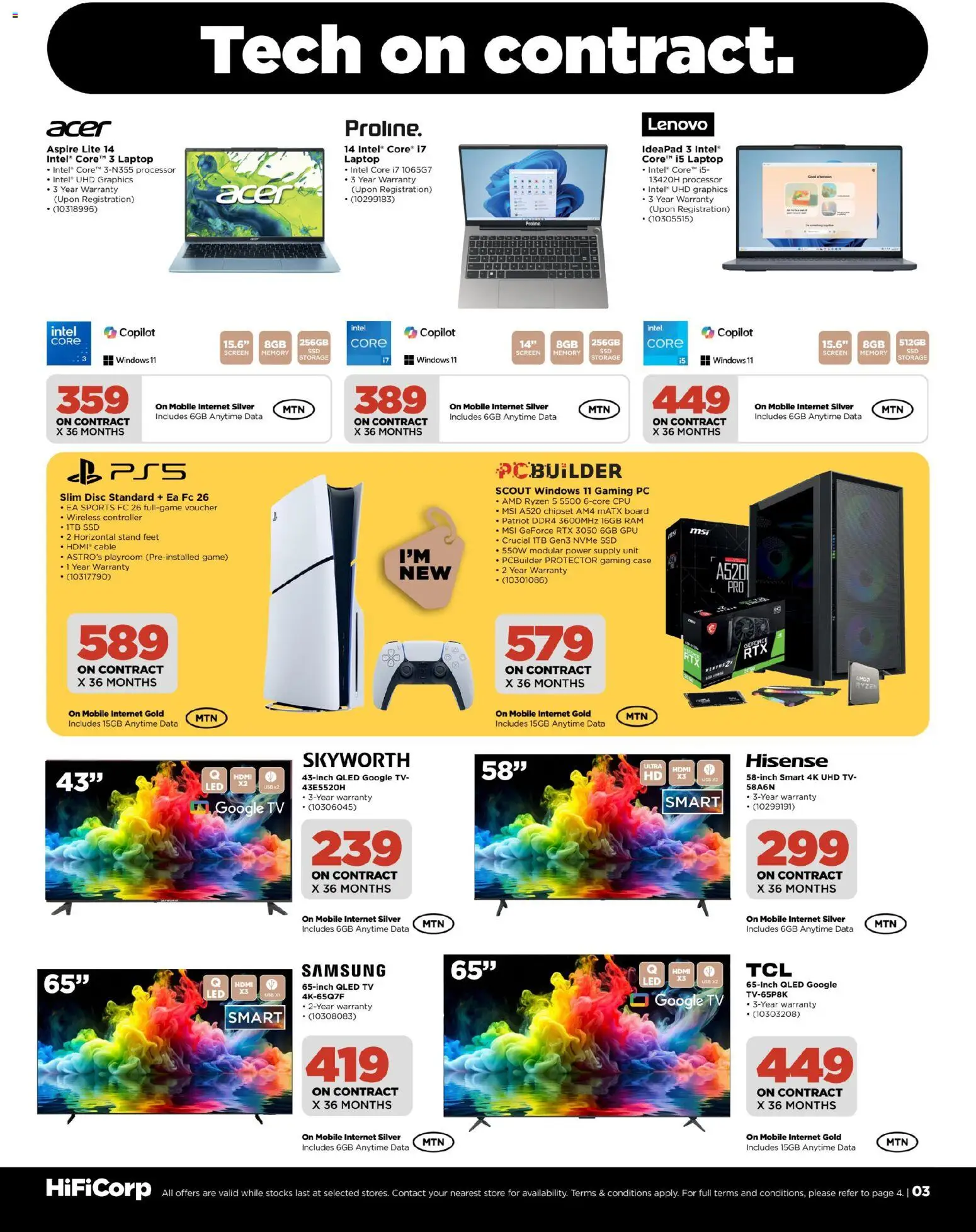 New HiFi Corp catalogue – valid from 07.12.2025 | Page: 3 | Products: PC, Cable, Case, Laptop