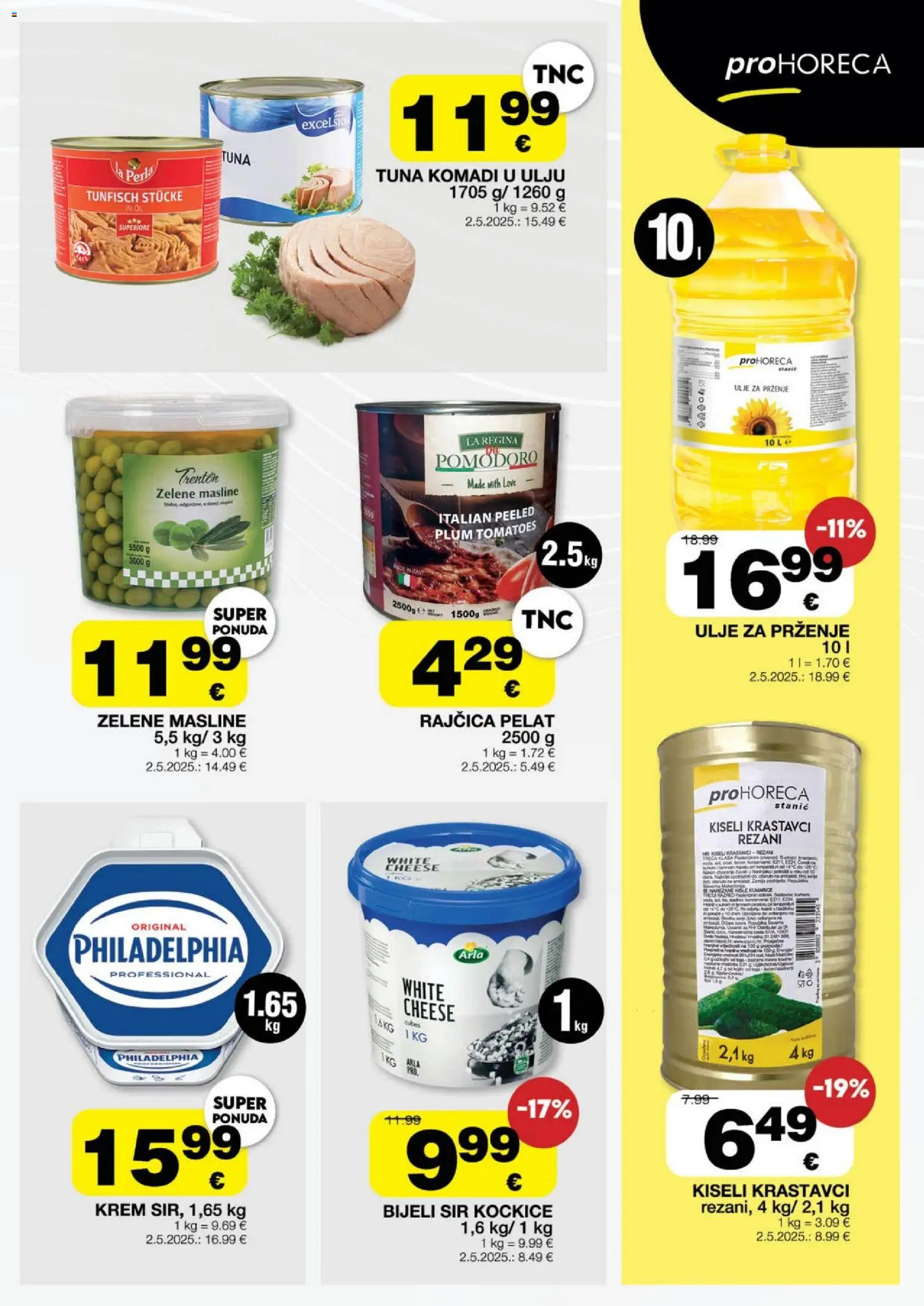 Stanić Diskont katalog | vrijedi od 01.04.2026 | Stranica: 13 | Proizvodi: Sir, Masline, Tuna, Kiseli krastavci