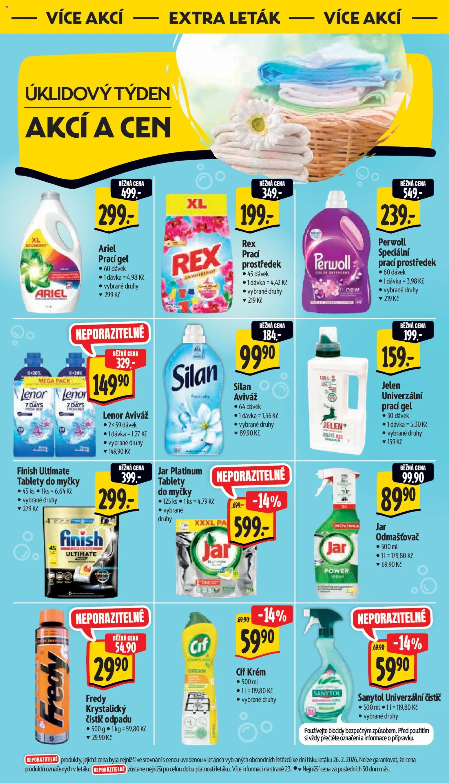 Albert leták - Supermarket od 04.03.2026 | Strana: 43 | Produkty: Krém, Cif, Jar, Odmašťovač