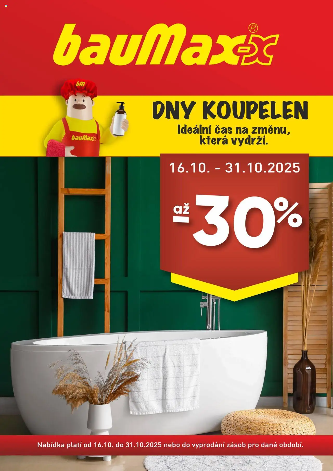 BAUMAX leták - Dny koupelen od 16.10.2025 | Strana: 1