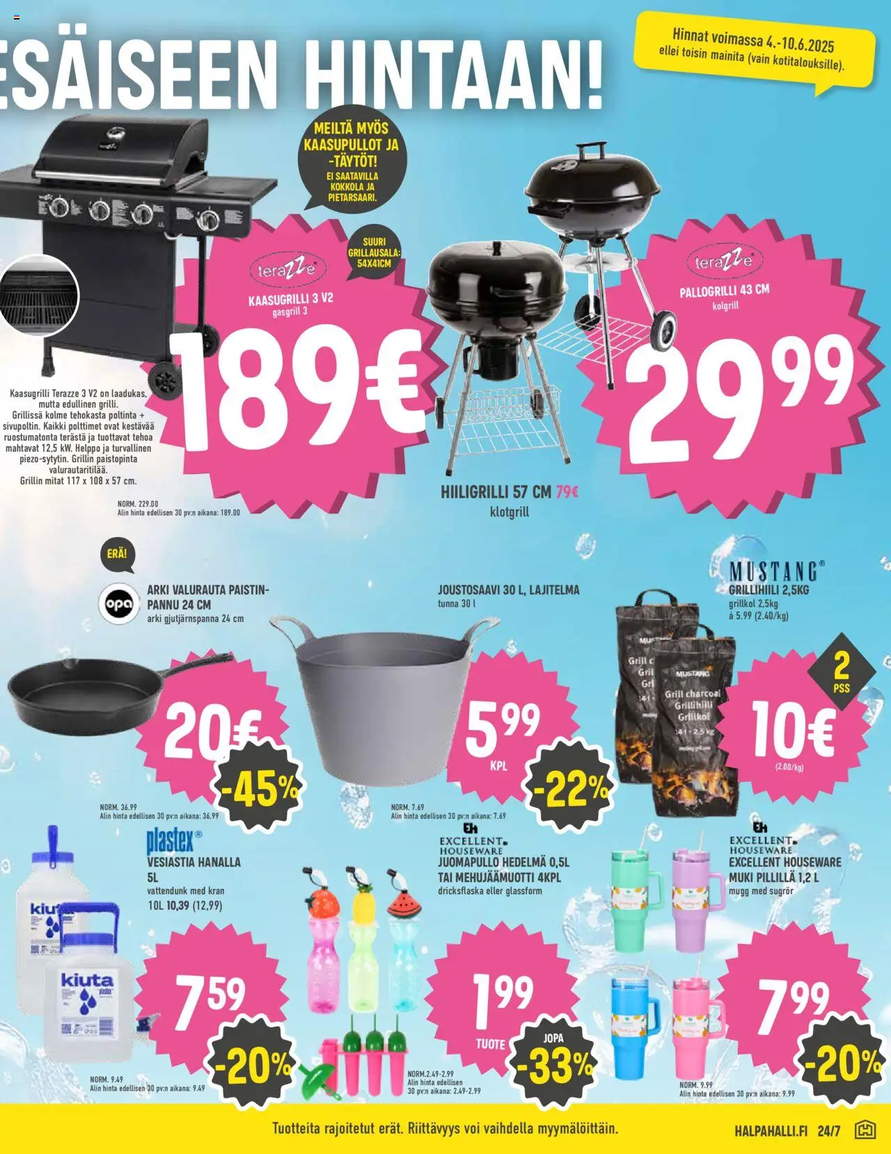  | Sivu: 13 | Tuotteet: Kaasugrilli, Muki, Voi, Hiiligrilli