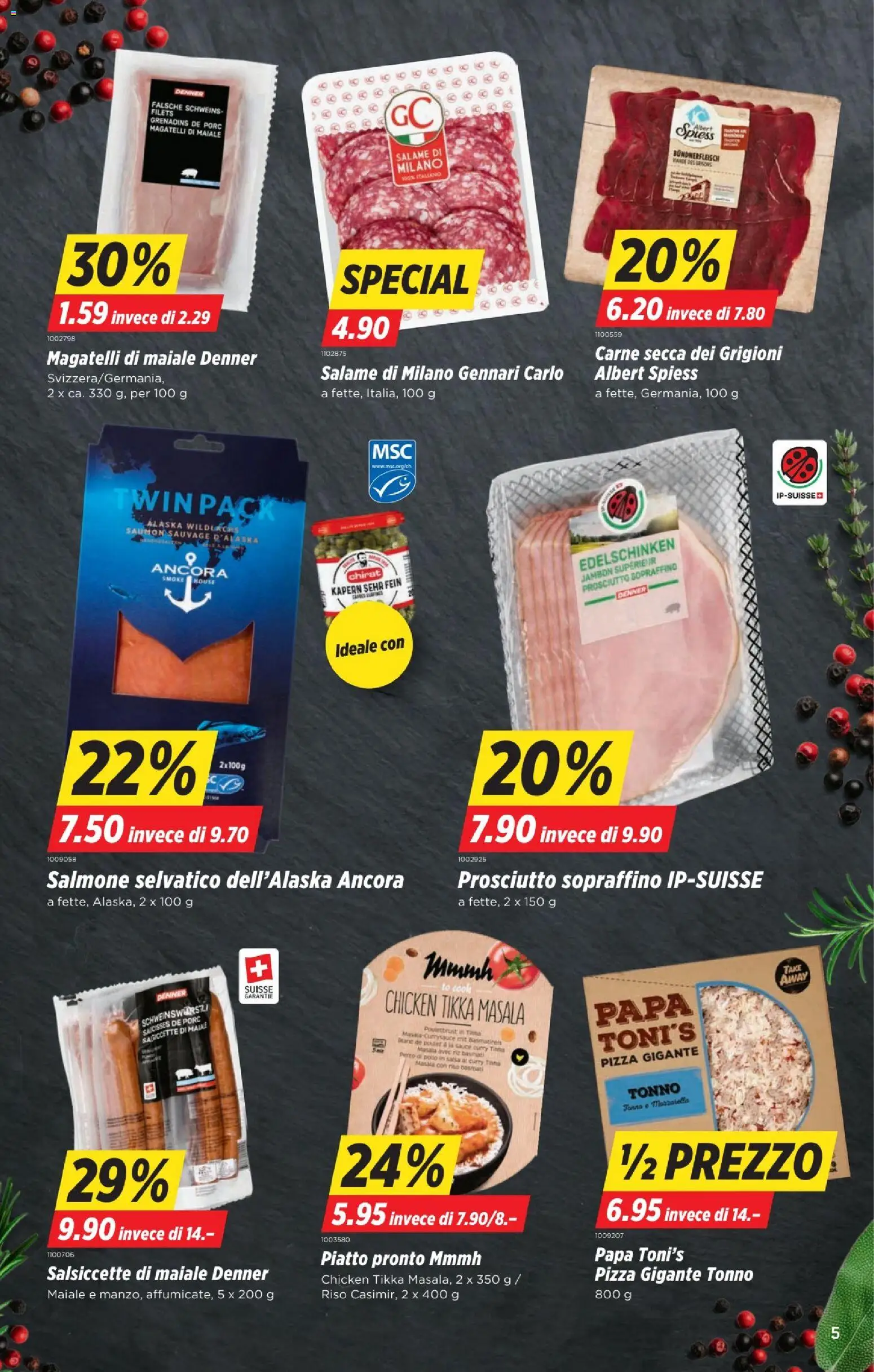 Denner Aktionen IT – gültig ab 26.02.2026 | Seite: 5 | Produkte: Salami, Pizza