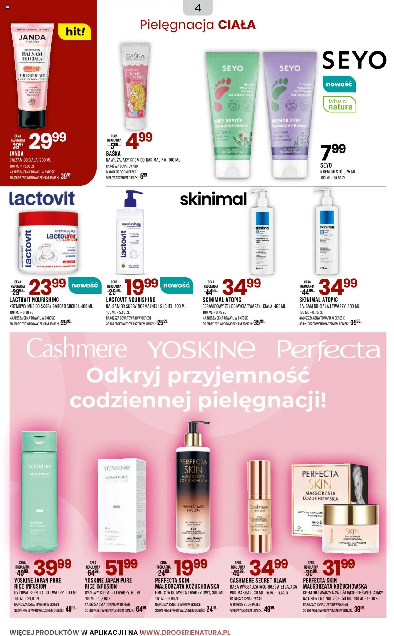 Drogerie Natura Gazetka od 04.08.2025 | Strona: 4 | Produkty: Masło, Krem do rąk, Krem do twarzy, Krem do stóp