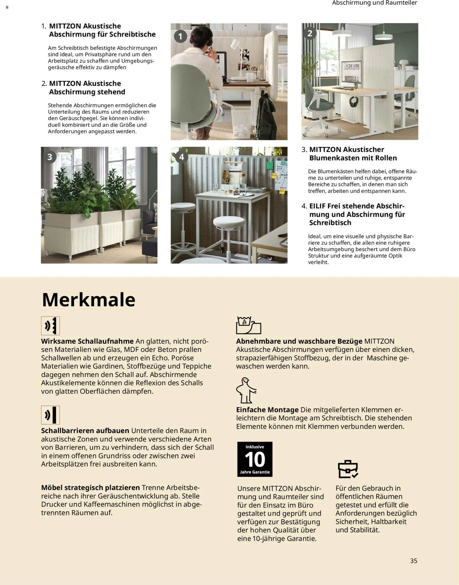 Ikea Büroeinrichtung – gültig ab 02.01.2026 | Seite: 35 | Produkte: Raumteiler, Drucker