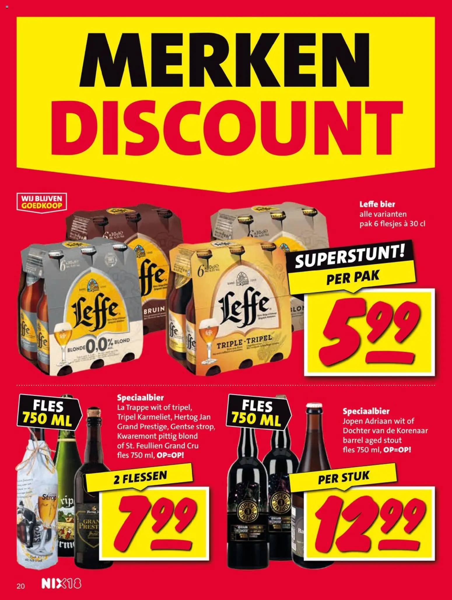 {H1} | Pagina: 20 | Producten: Bier, Fles, La