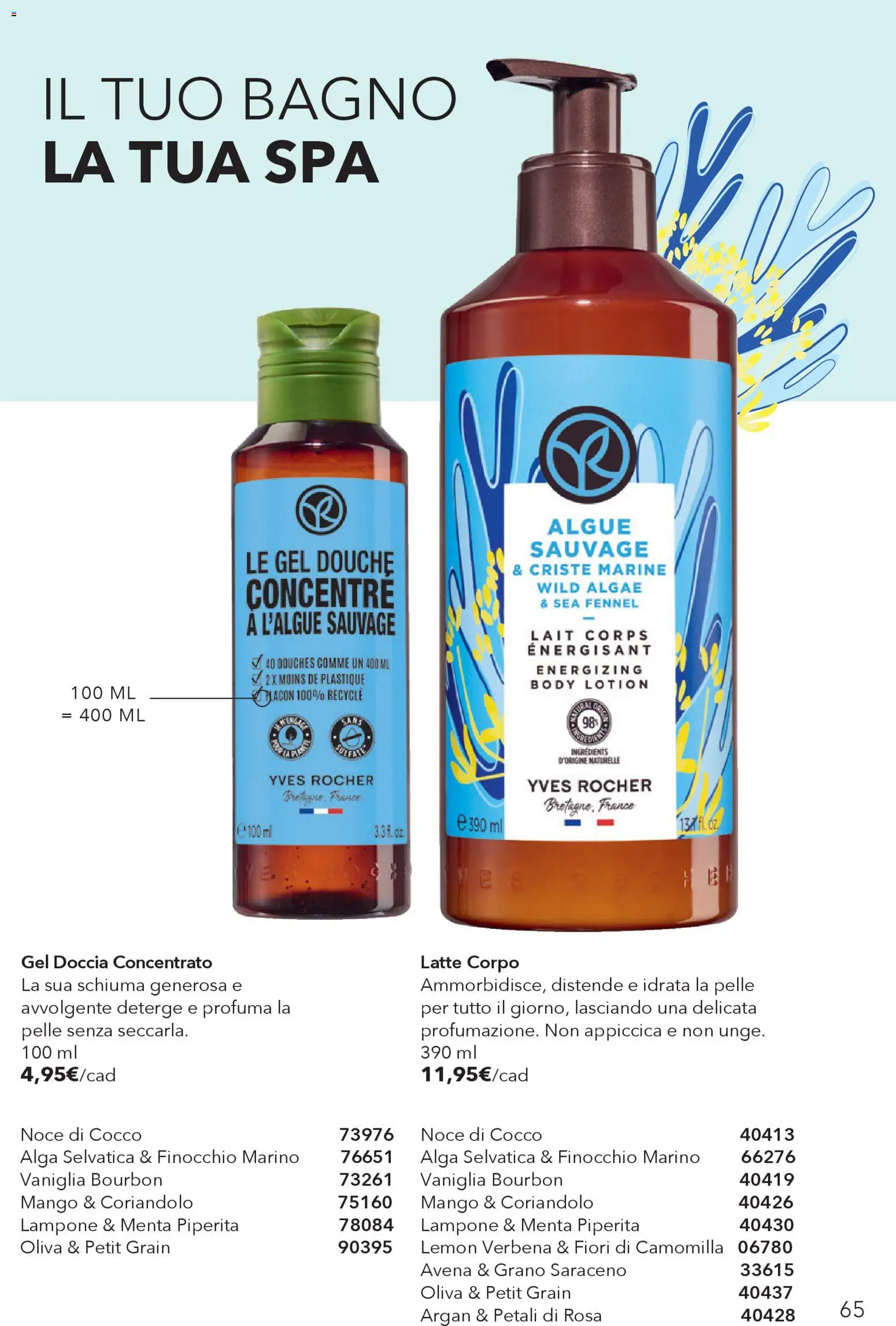 Volantino Yves Rocher del 17.02.2026 | Pagina: 65 | Prodotti: Mango, Lampone, Cocco, Bagno