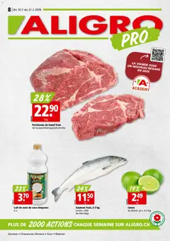 Aligro Aktionen Chavannes, Matran, Genève, Sion ab 16.02.2026 gültig