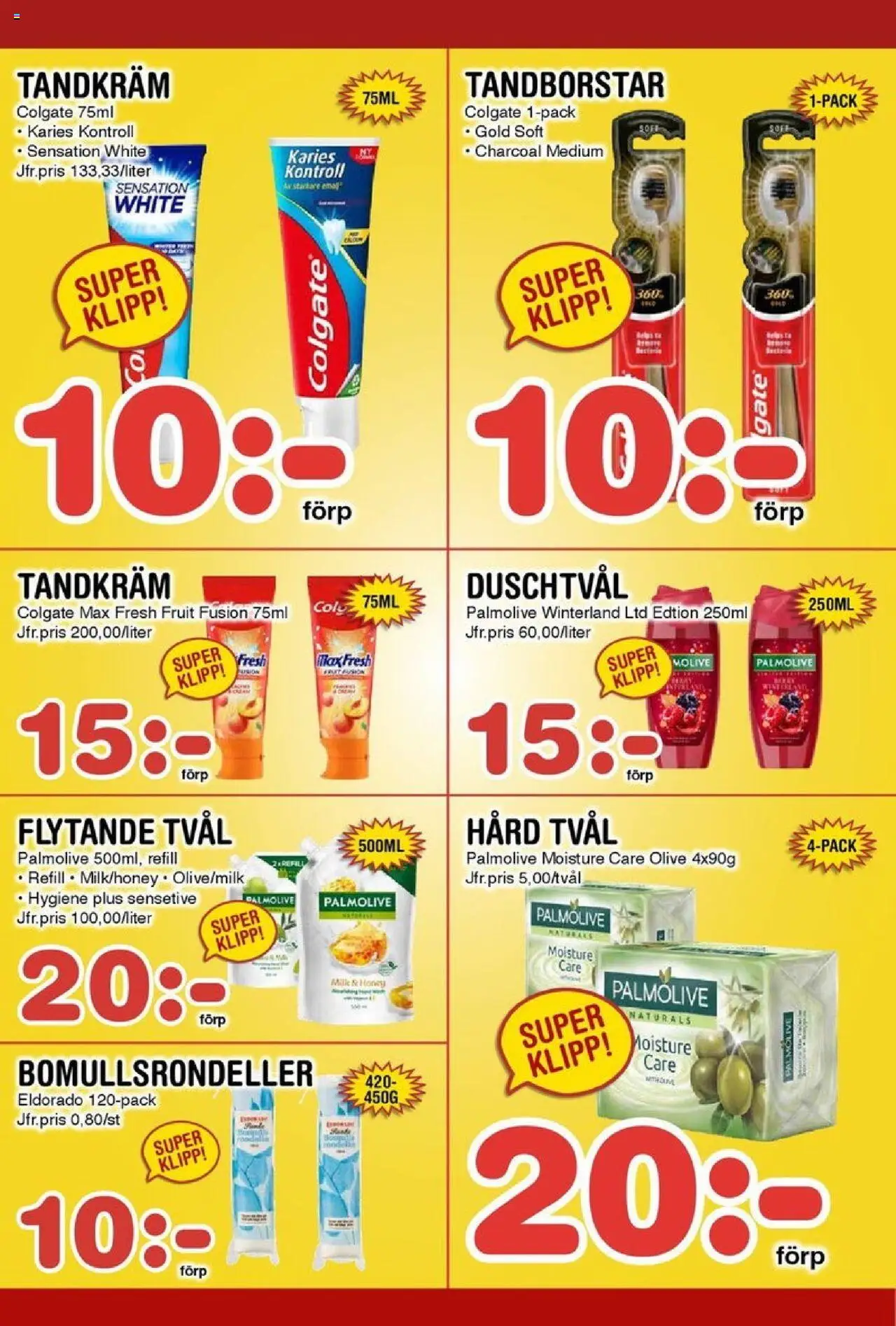 Nya Pulsen reklamblad aktuell från 20.10.2025 | Sida: 17 | Produkter: Tvål, Duschtvål, Tandkräm