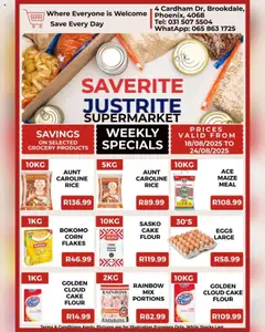 Preview of Saverite specials valid from 18.08.2025