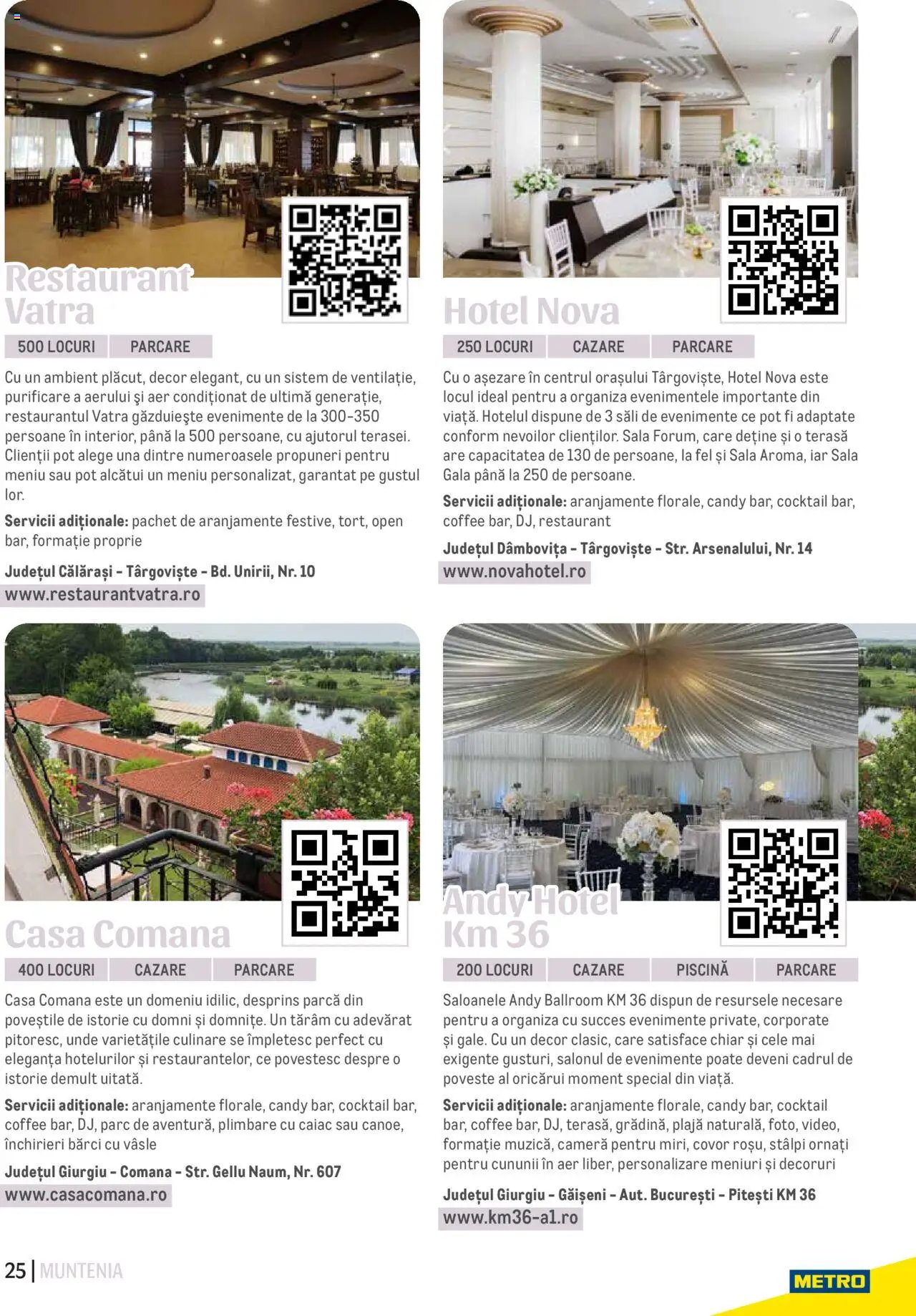 Metro catalog - Ghid Locații pentru Evenimente – valabil de la 09.05.2024 | Pagină: 25 | Produse: Cameră, Aer Condiționat, Covor, Cocktail
