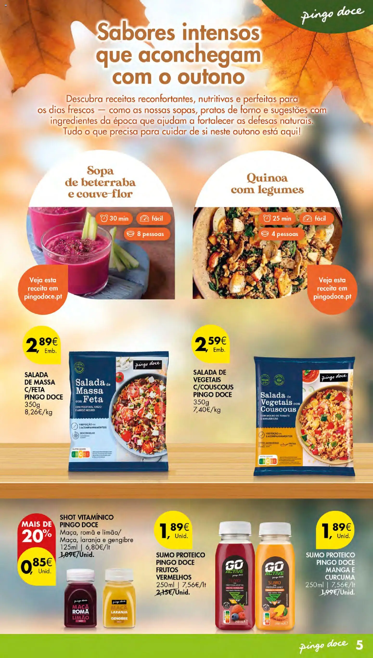 Pingo Doce - Escolhas Equilibradas │ válido de 30.10.2025 | Página: 5 | Produtos: Couve-flor, Forno, Quinoa, Massa