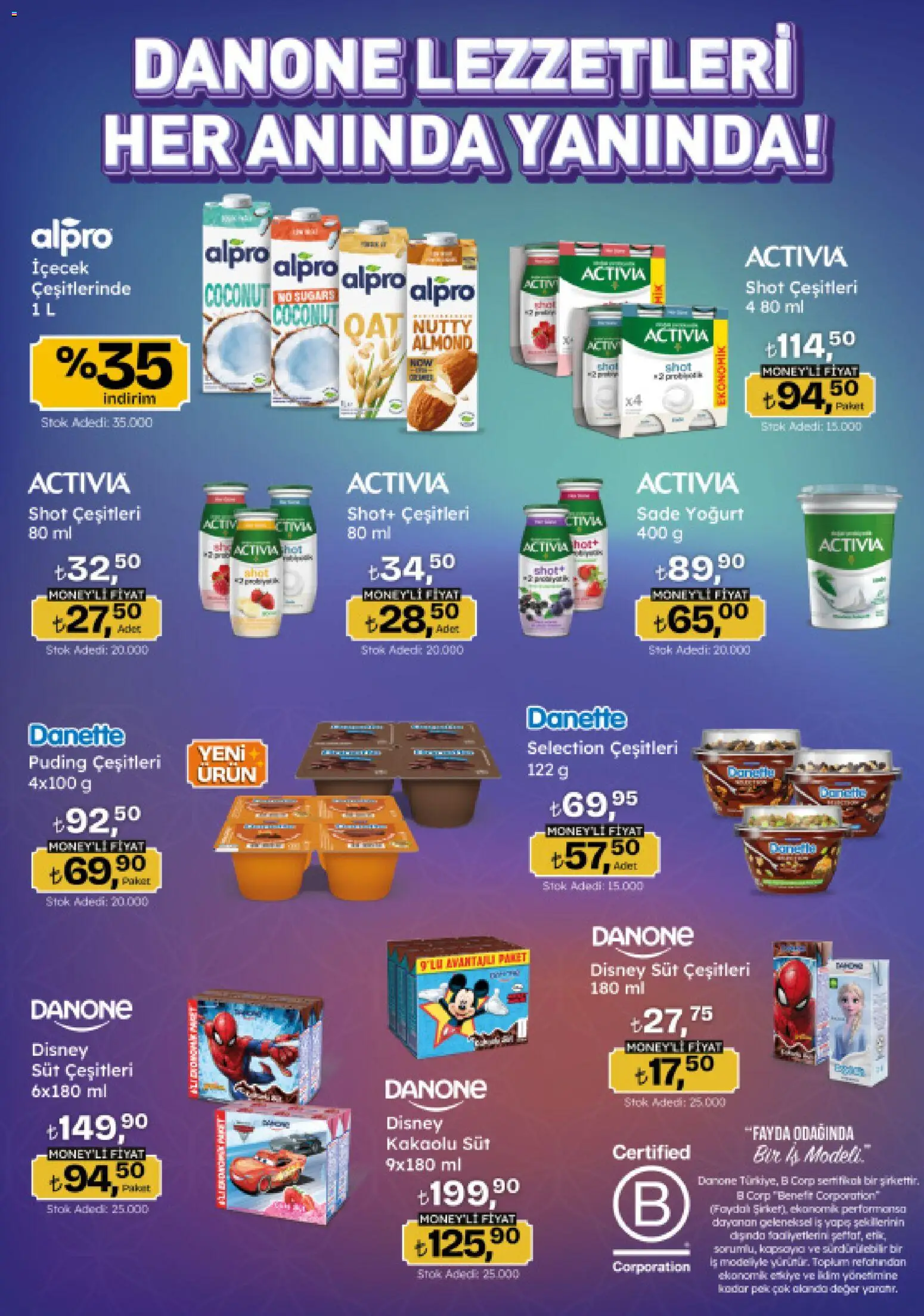 Migros Katalog - Migroskop - 16.04.2026 tarihinden itibaren geçerlidir | Sayfa: 33 | Ürünler: Sade yoğurt, Süt, Yoğurt