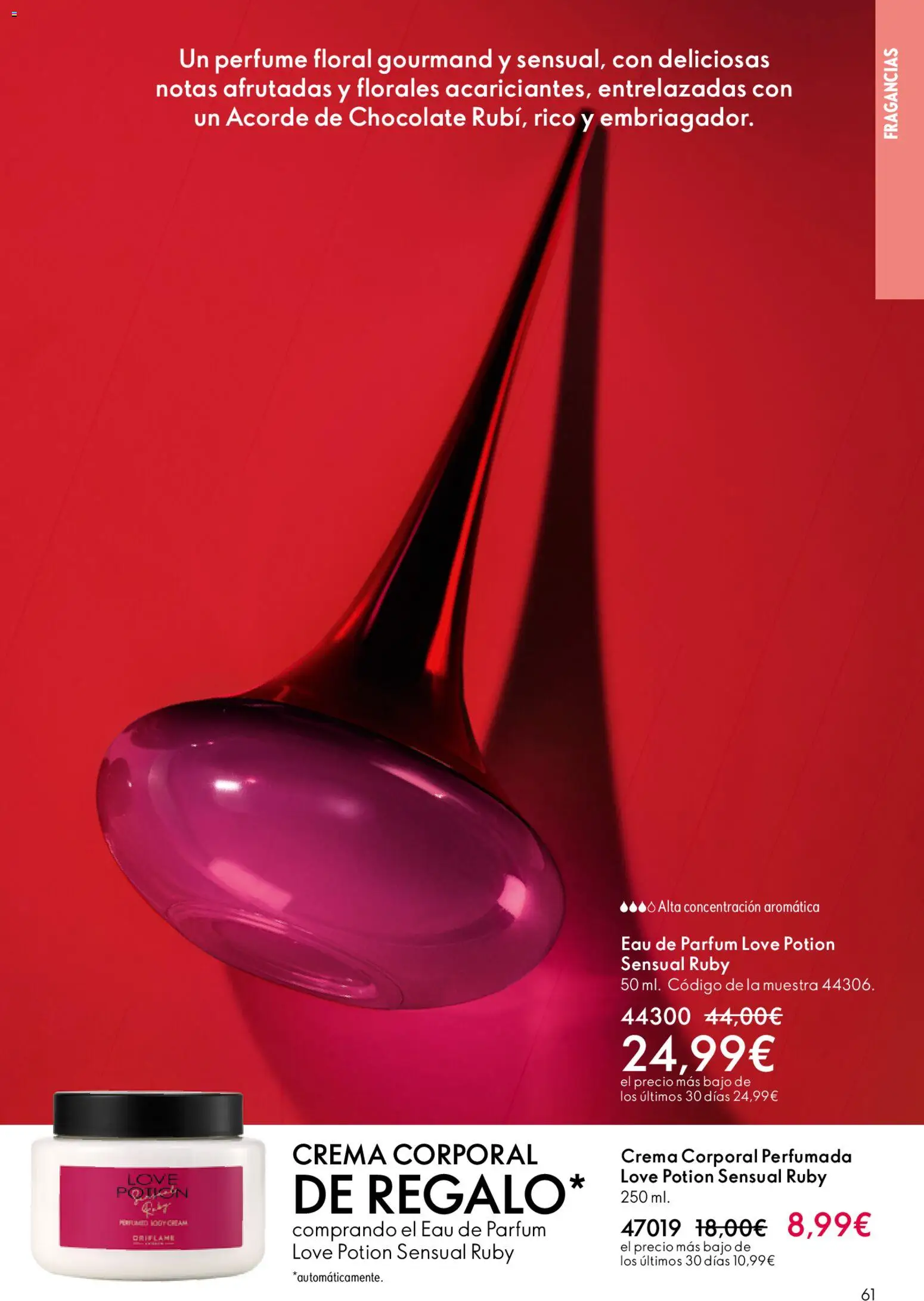 Oriflame - Catálogo Campaña 6 │ válido desde el 22.04.2026 | Página: 61 | Productos: Perfume, Chocolate, Crema, Eau de parfum