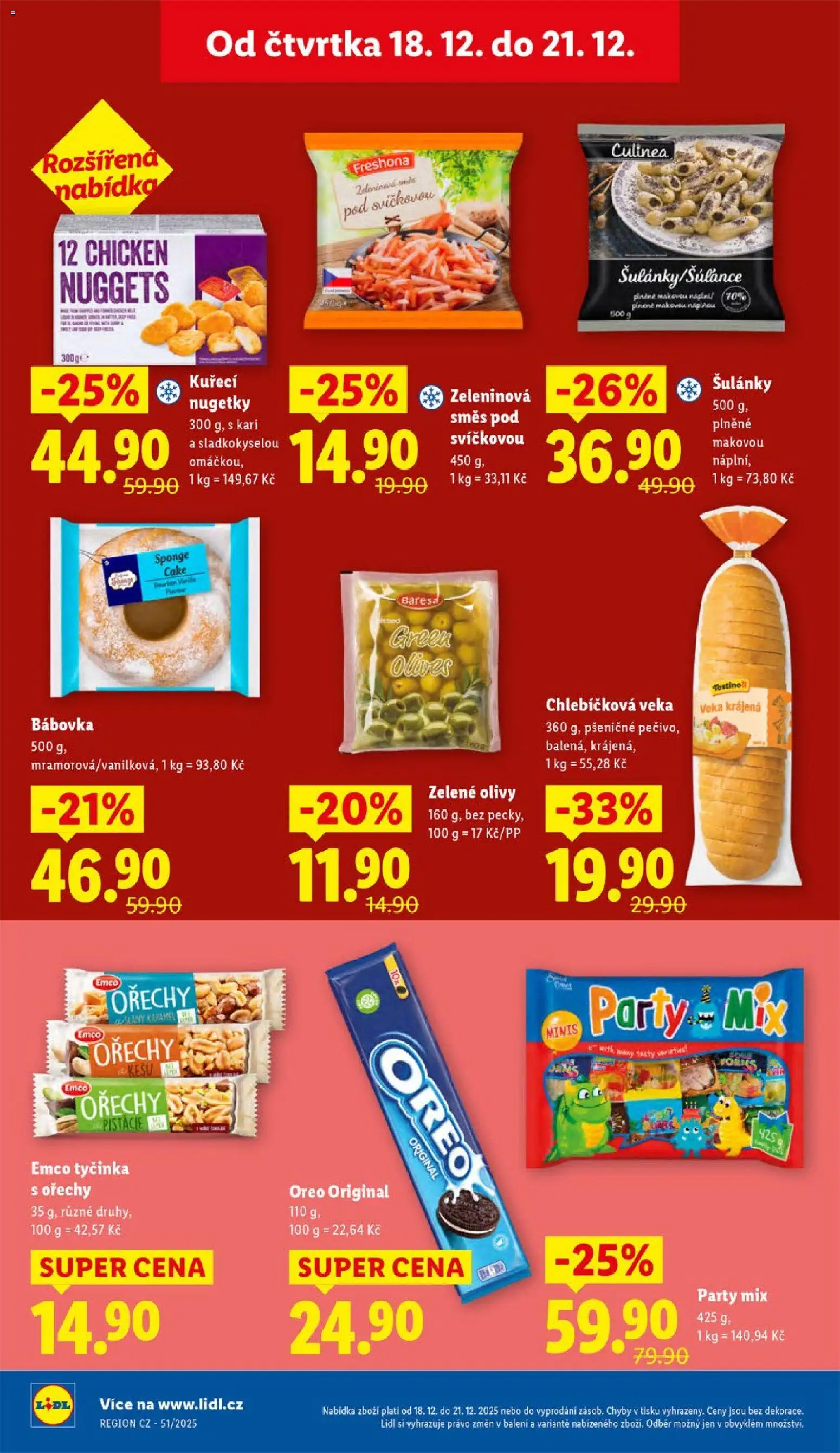 Lidl leták od 18.12.2025 | Strana: 24 | Produkty: Kešu, Veka, Ořechy, Kuřecí nugetky