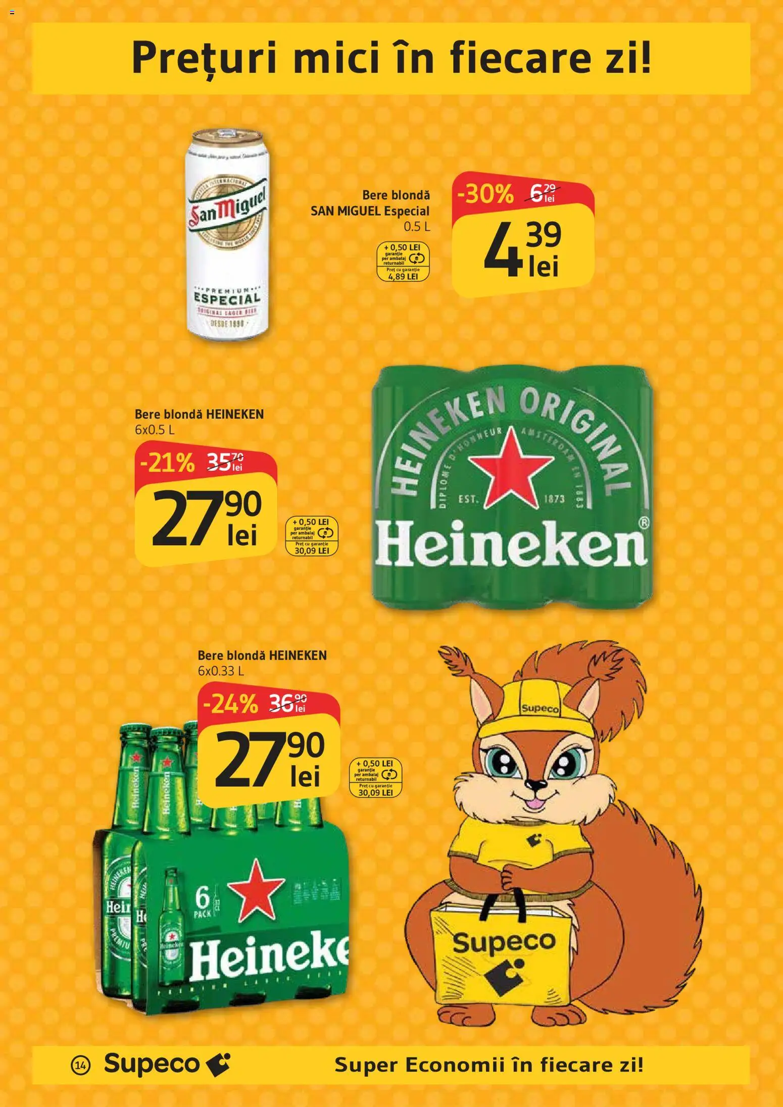 Noul catalog Supeco – valabil de la 19.03.2026 | Pagină: 14 | Produse: Mici, Bere