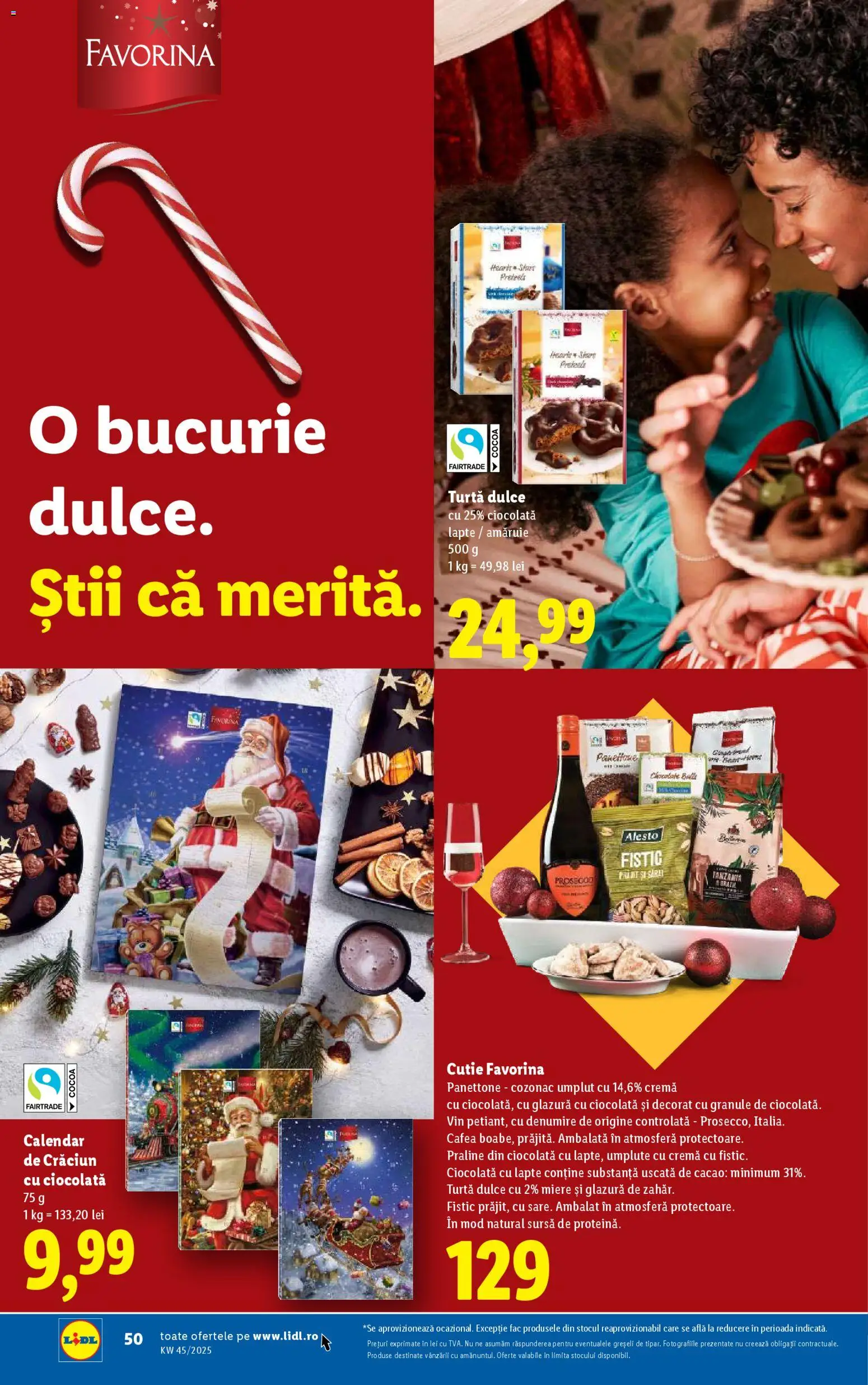 Noul catalog Lidl – valabil de la 03.11.2025 | Pagină: 50 | Produse: Cutie, Cremă, Cafea, Turtă dulce